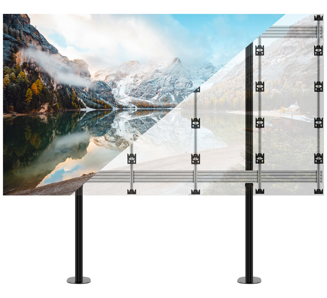 B-TECH SYSTEM X - Bolt-Down Stand for INFiLED WP Series 5x5 DVLED Videowalls BT93INFWP-B-5X5/BB B-TECH SYSTEM X - Bolt-Down Stand for INFiLED WP Series 5x5 DVLED Videowalls BT93INFWP-B-5X5/BB