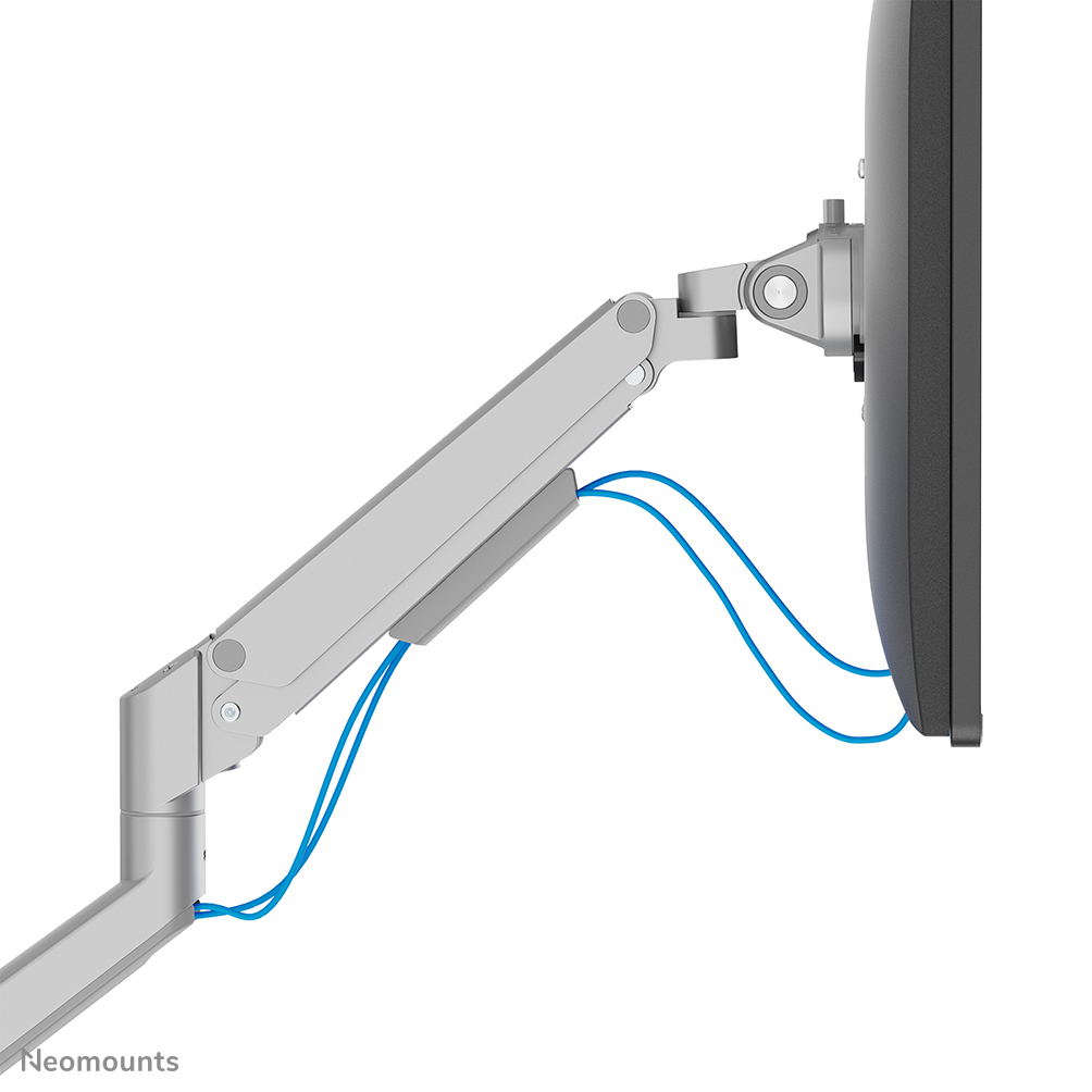 Monitorarm, Schwenkarm, Tischhalterung, Doppelkabel, verstellbar
