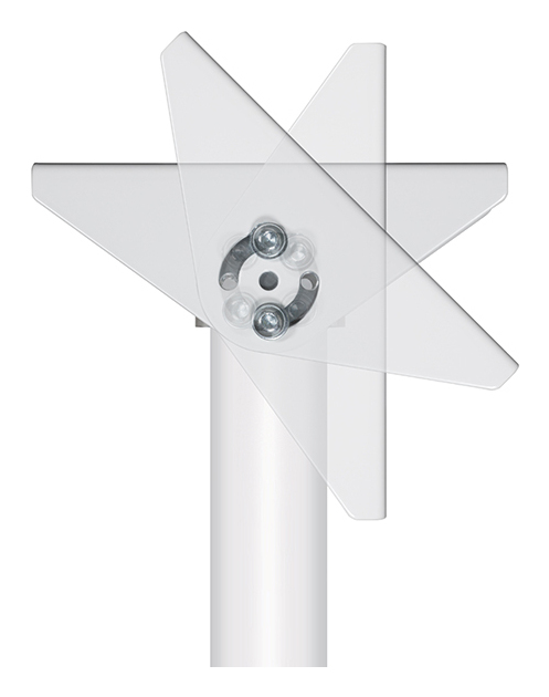 B-TECH SYSTEM 2 - Heavy Duty Projector Ceiling Mount with Micro-adjustment - 1.5m Ø50mm Pole BT893-FD150/BC