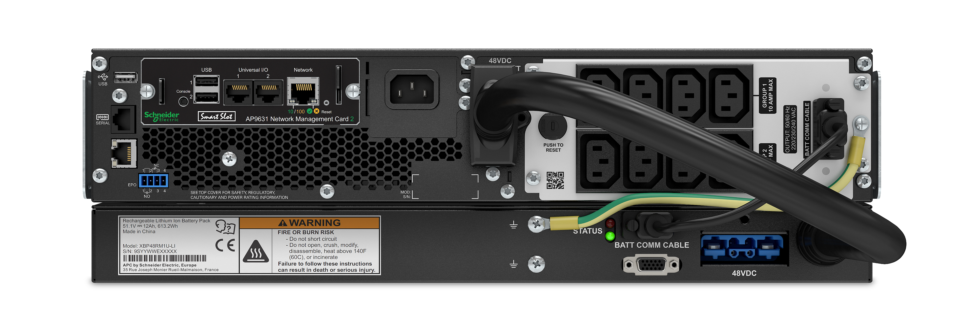 APC SRTL1000RMXLI-NC - Smart-UPS SRT Lithium Ion 1000VA RM 230V Network Card APC SRTL1000RMXLI-NC - Smart-UPS SRT Lithium Ion 1000VA RM 230V Network Card