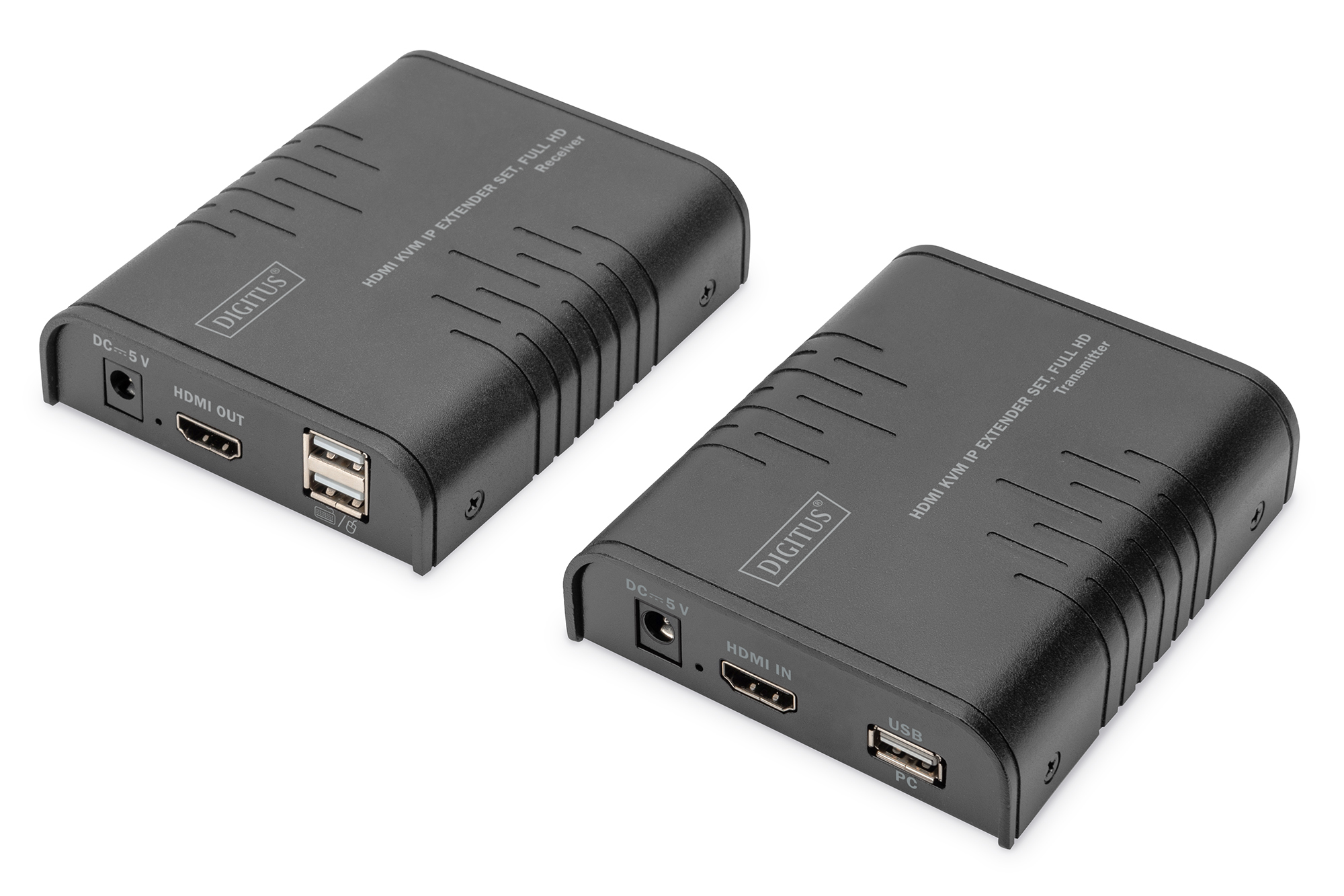 DIGITUS DS-55529 HDMI KVM IP Extender Set, Full HD DIGITUS DS-55529 HDMI KVM IP Extender Set, Full HD