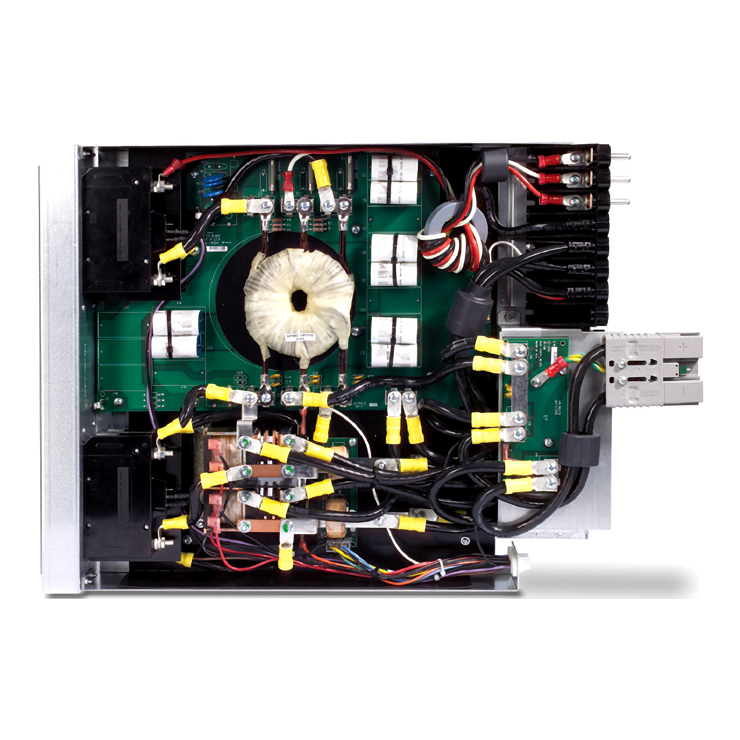 elektronische Baugruppe, Steuerplatine, Transformator, Verkabelung, Anschlüsse