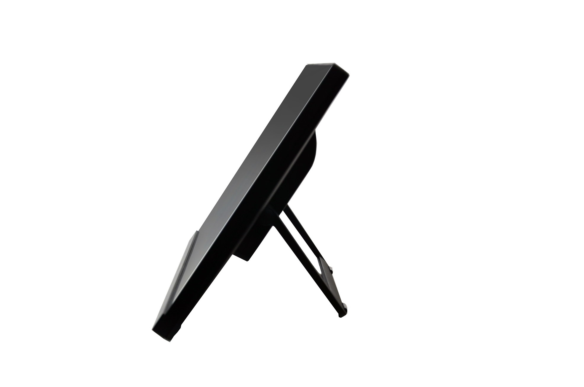 Bildschirm, schwarzes Gehäuse, Standfuß, Neigbarer Monitor