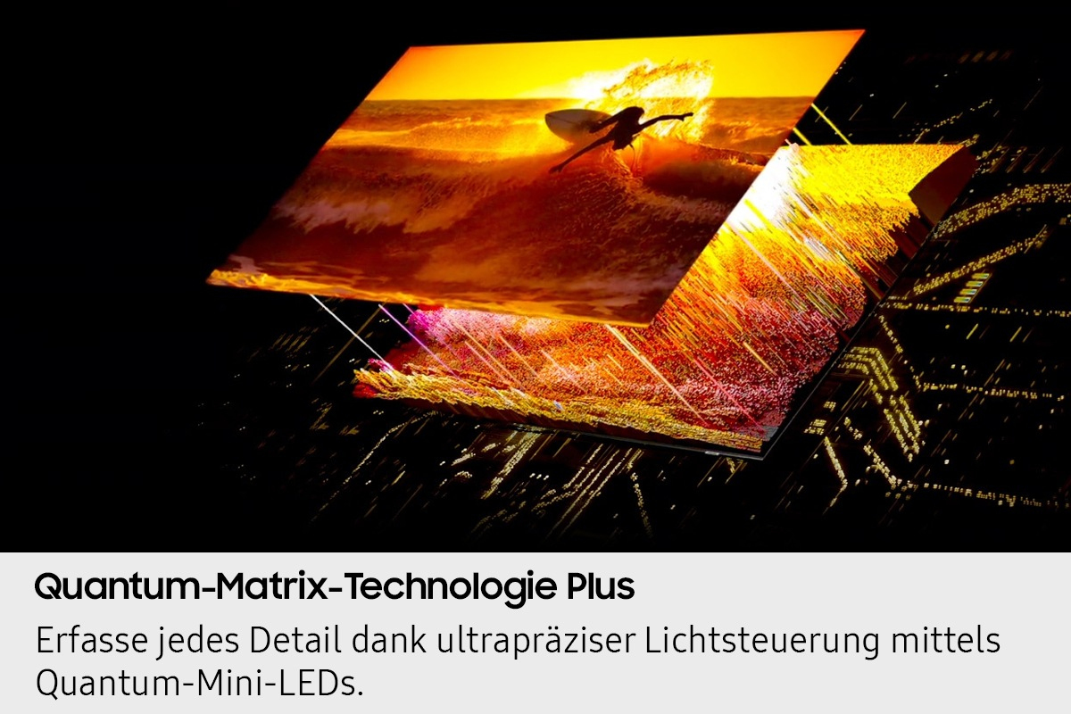 Fernseher, Mini-LED, Quantum-Matrix, Bildschirm, Lichtsteuerung