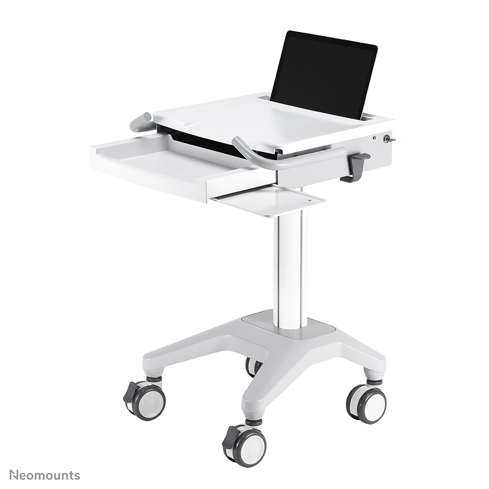 medizinisch, mobilerwagen, tablettensicherheit, schwenkfach, rollenwagen