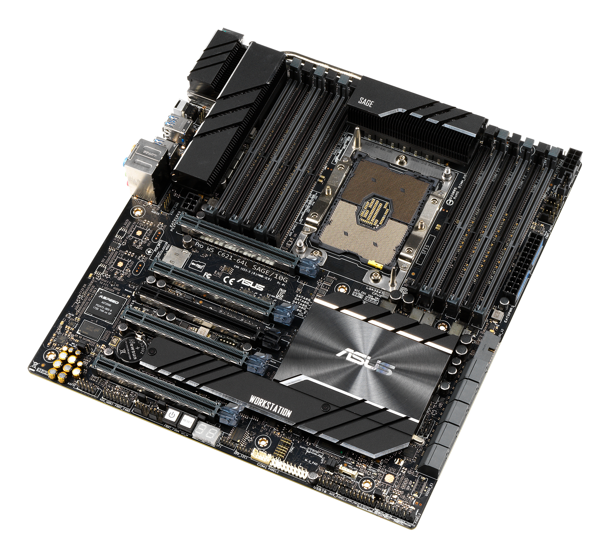 MB ASUS Workstation LGA3647 WS C621-64L SAGE/10G C621 Chipsatz | 1 x Intel Xeon Scalable & Xeon W --- Elektronik, Hardware, Computerausrüstung, Computer