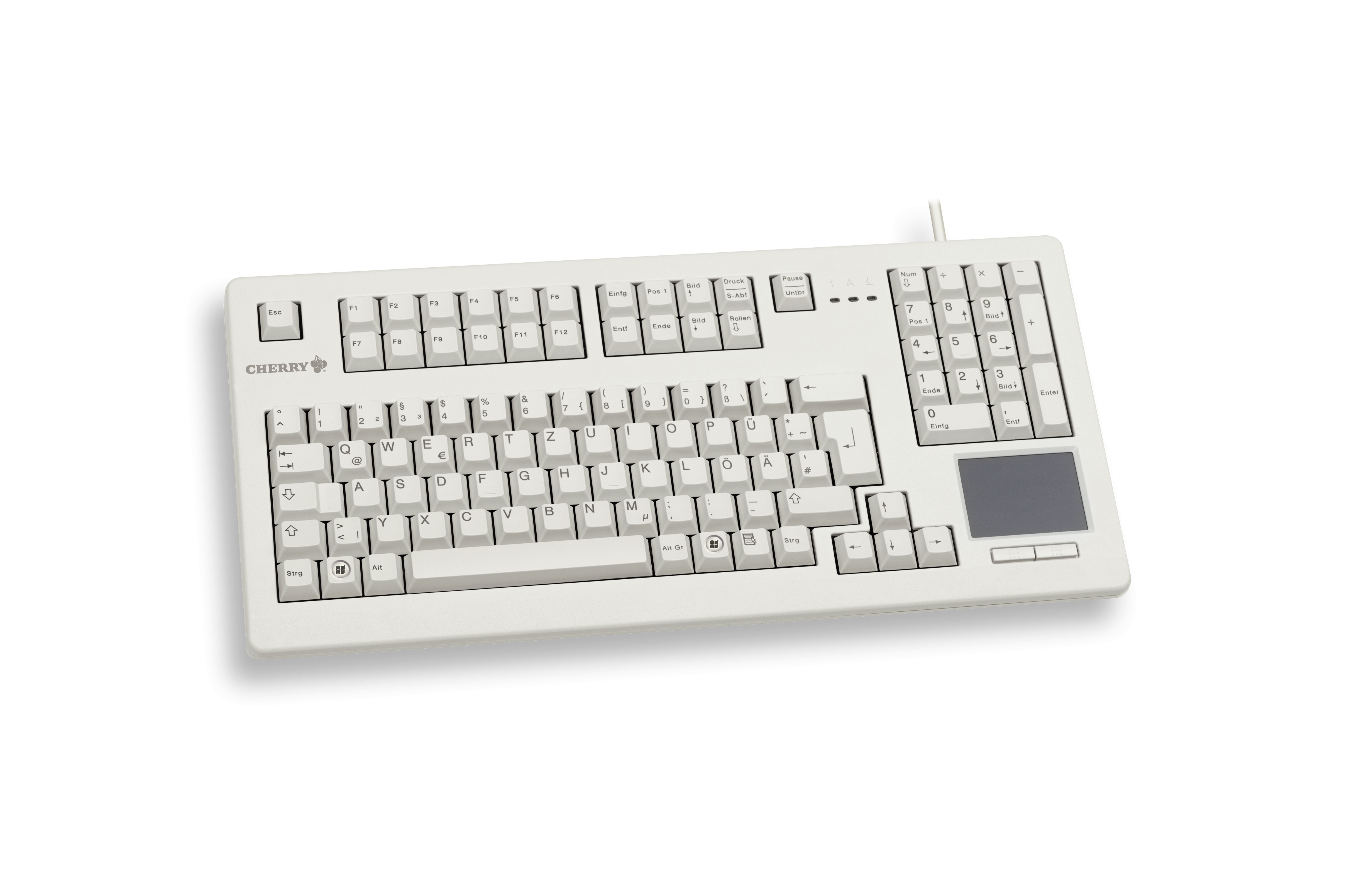 Cherry Tastatur (G80-11900LUMDE-0) TouchBoard, weiß