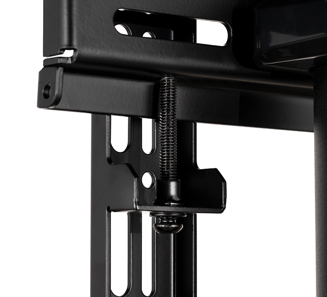 B-TECH SYSTEM X - Low Level Flat Screen Floor Stand (VESA 600 x 400) - 0.75m Ø50mm Poles BT8541/BB V2