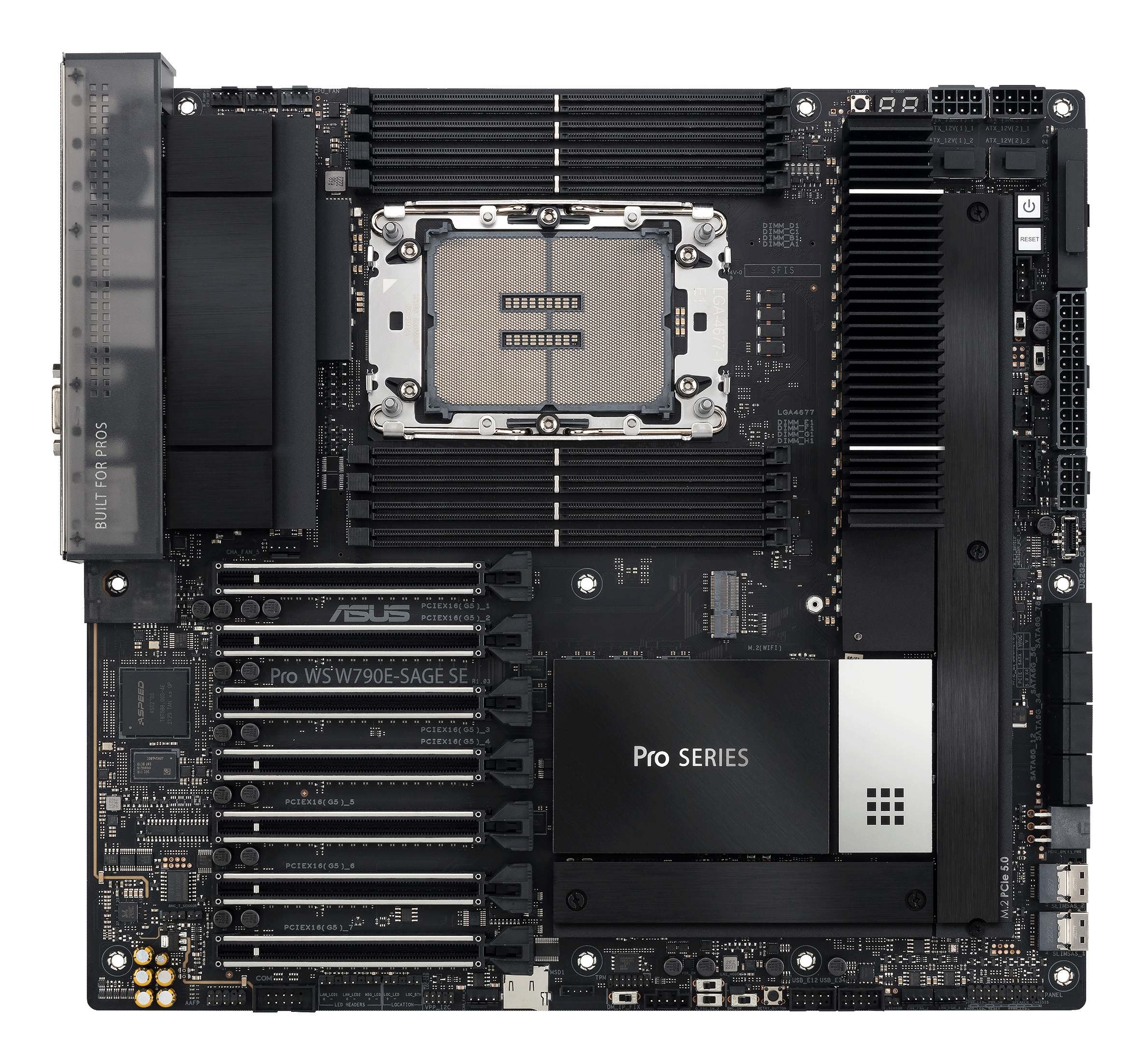 MB ASUS Workstation LGA4677 Pro WS W790E-SAGE SE  2x 10GB W790 Chipsatz | 1 x Intel Xeon W3400/2400 (SSI/EEB) ++