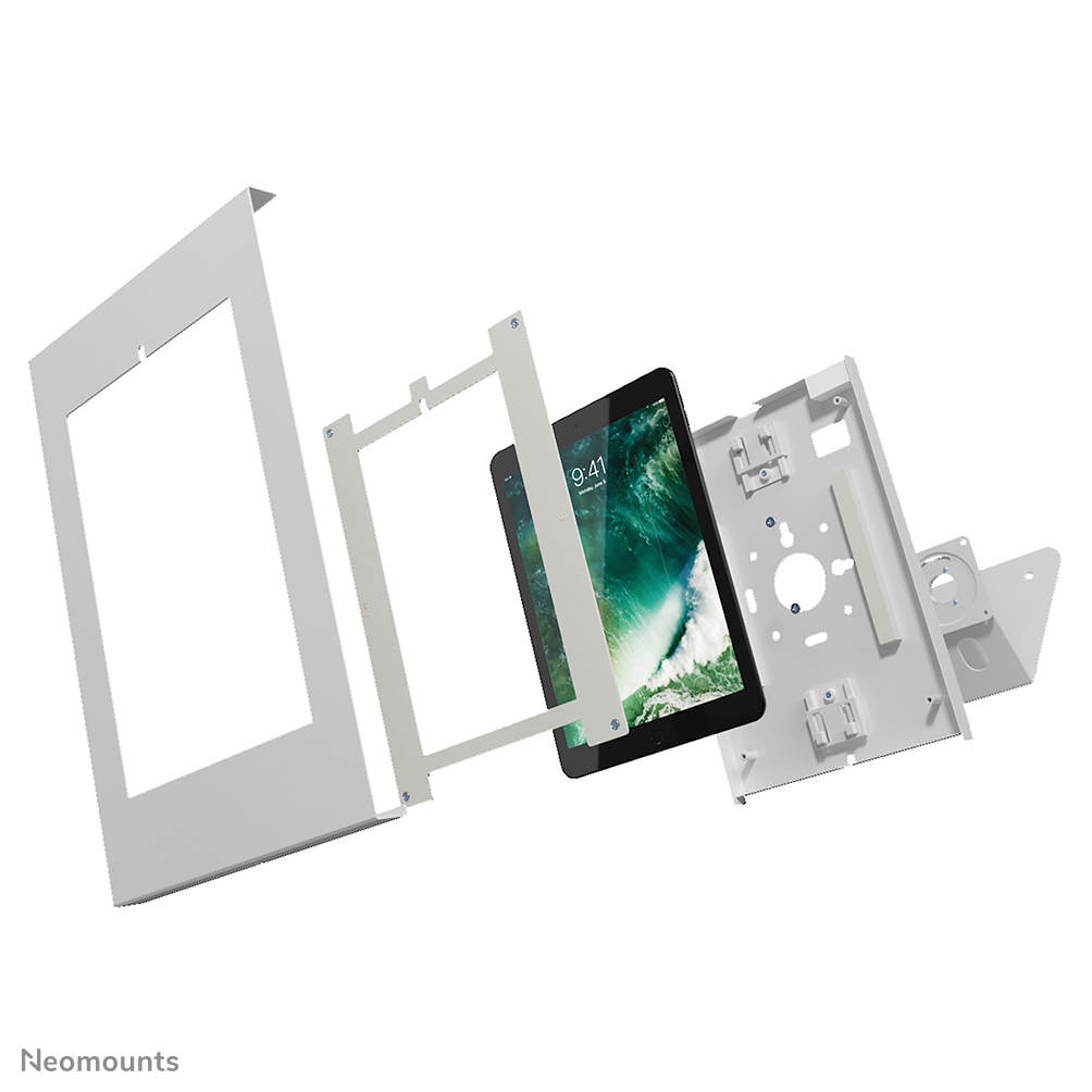 Neomounts Tisch-/Wandhalterung für Tablets - -25,4 mm (-1 Zoll) - -25,4 mm (-1 Zoll) - Weiß - 90 Grad  - -1 kg - Tisch/Bank