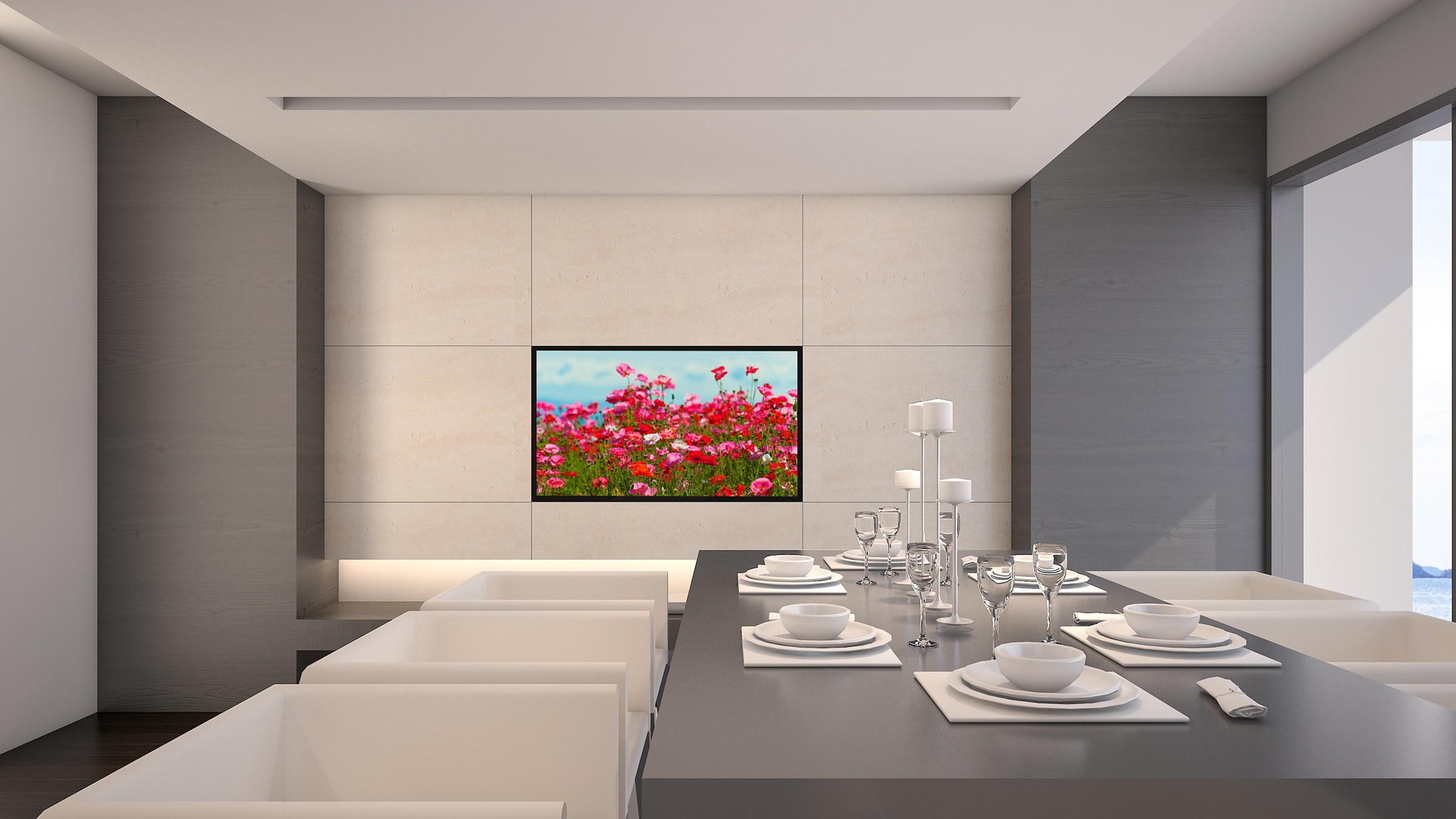 Peerless-AV IB14X14-W Speisesaal, Esstisch, Drinnen, Tabelle, Innenarchitektur