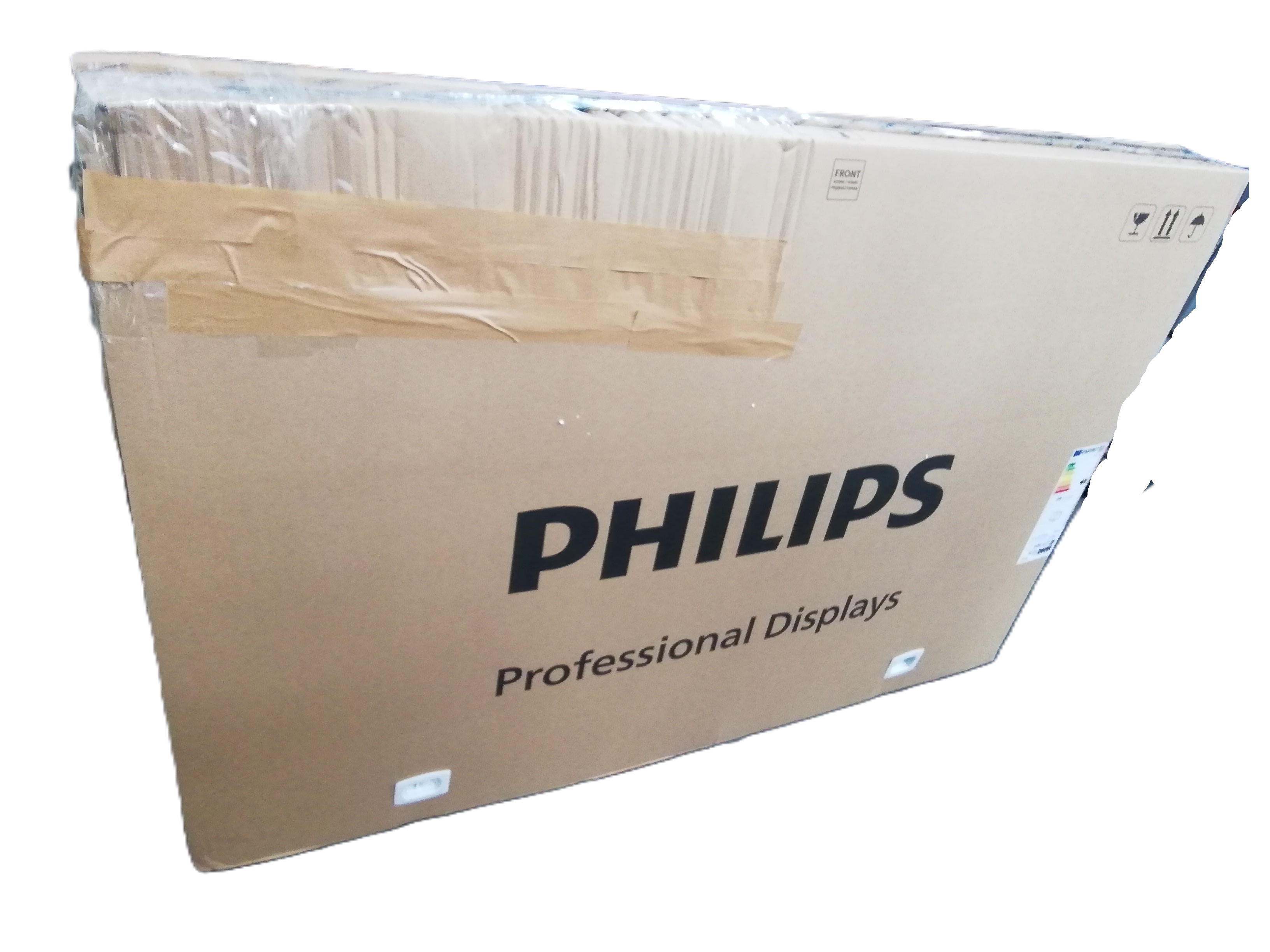 Profildisplay, Philips, Kartonverpackung, Braun, Großformat