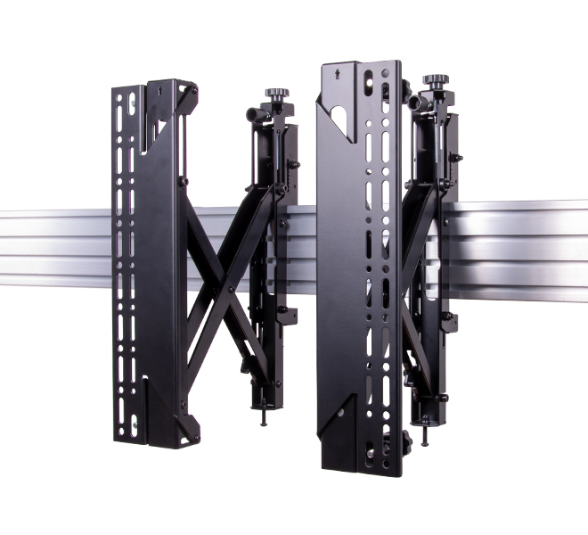 B-TECH SystemX VESA 400 Pop-Out Flat Screen Interface Arms for BT8390 (Pair)