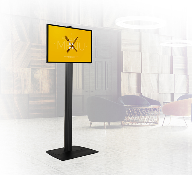 B-TECH Flat Screen Floor Stand (VESA 200 x 200) - 1.8m Column BT8581/BB