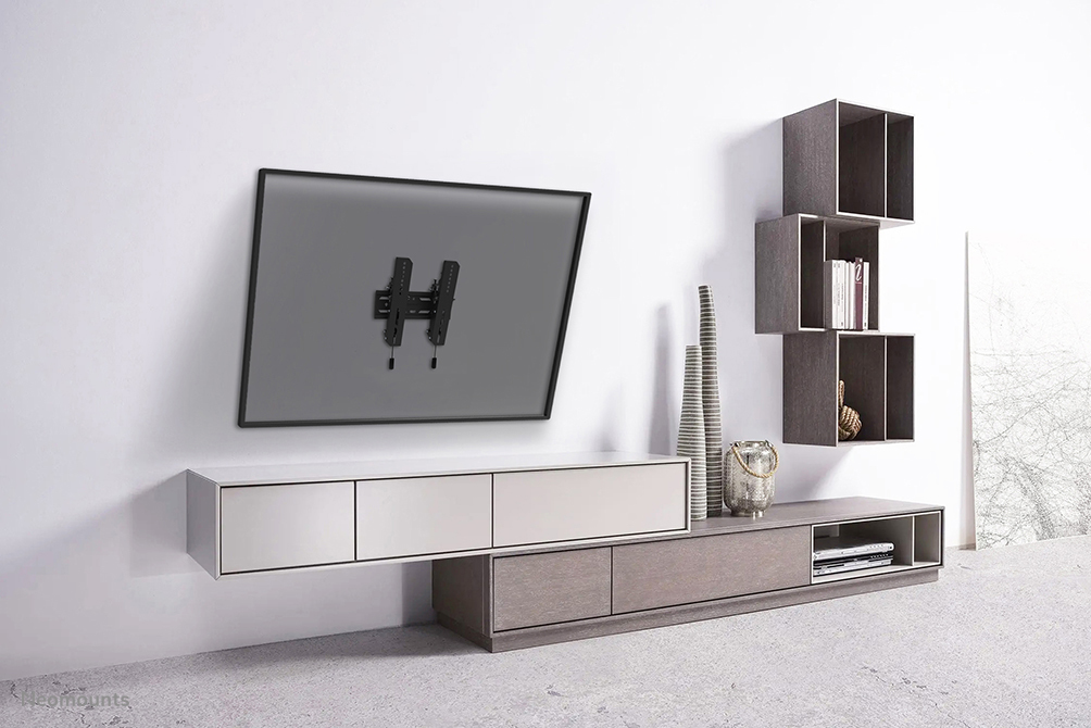Neomounts Select TV-Wandhalterung - 61 cm (24 Zoll) - 139,7 cm (55 Zoll) - 75 x 75 mm - 200 x 200 mm - 0 - 12 Grad  - Schwarz