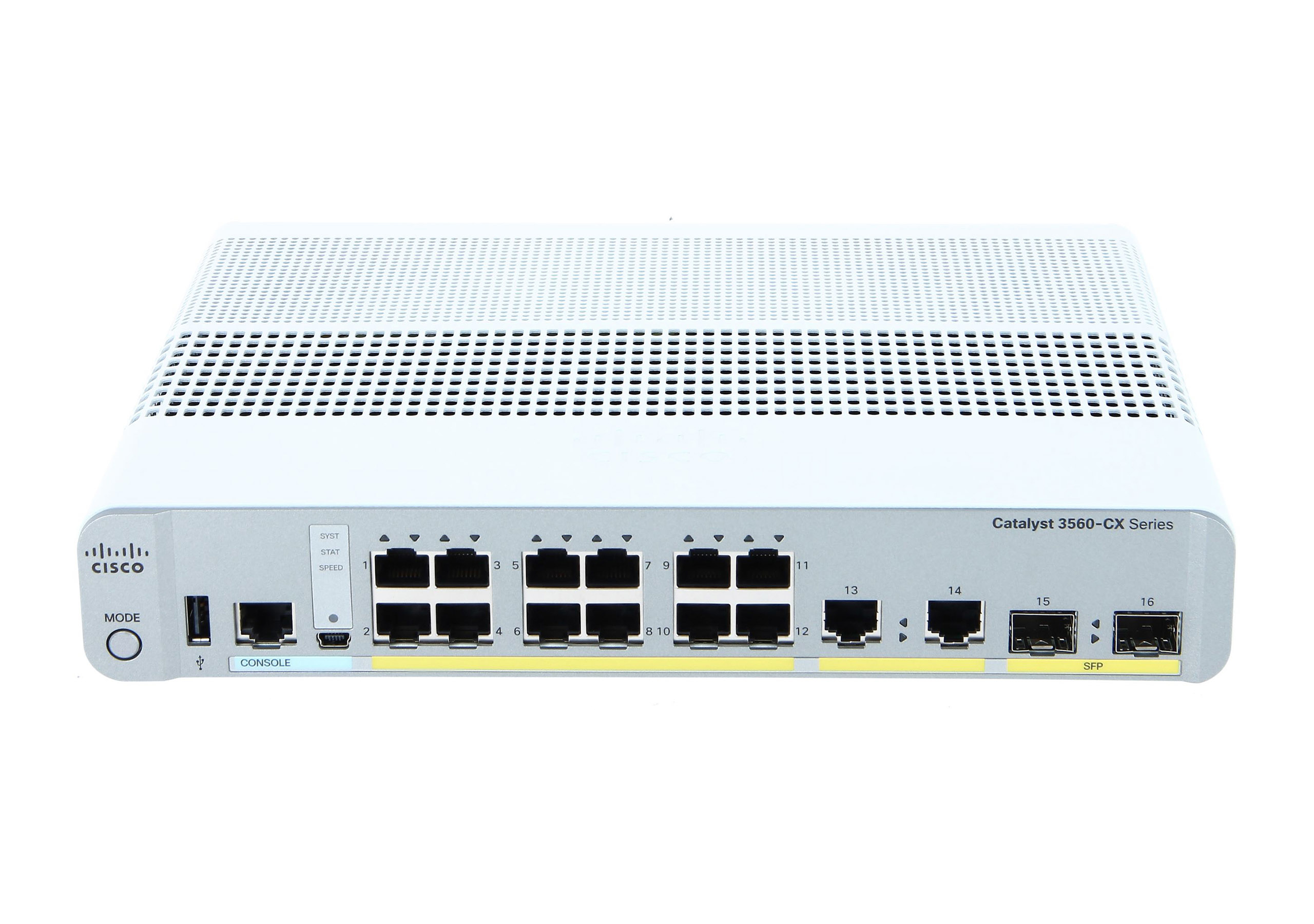 CISCO WS-C3560CX-12TC-S Catalyst 3560-CX Switch 1GbE IP Base 12x1G+2xSFP+2x1G L3 managed
