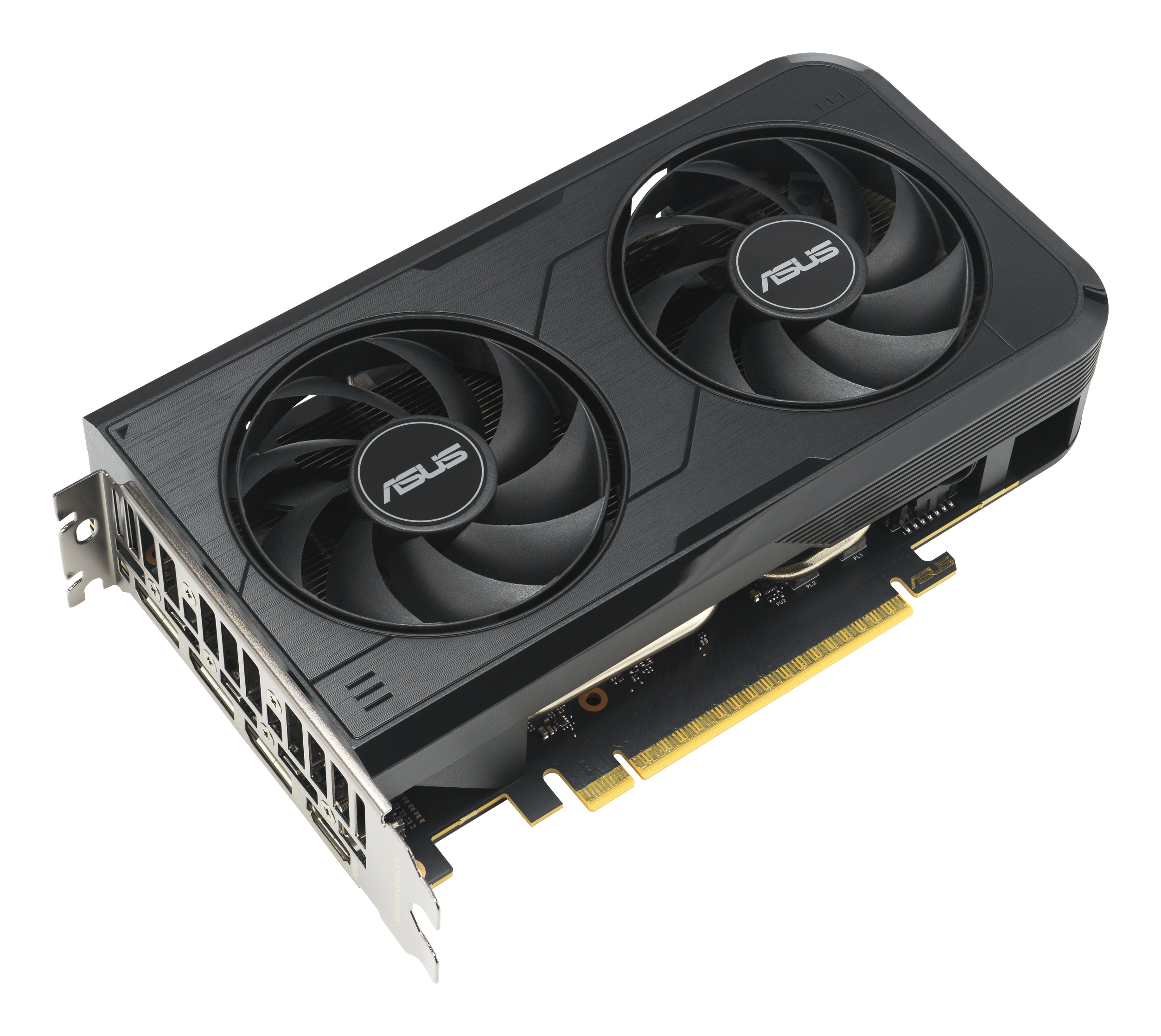eGPU, Grafikkarte, PCIe, Dual Fan, Asus branding on fans