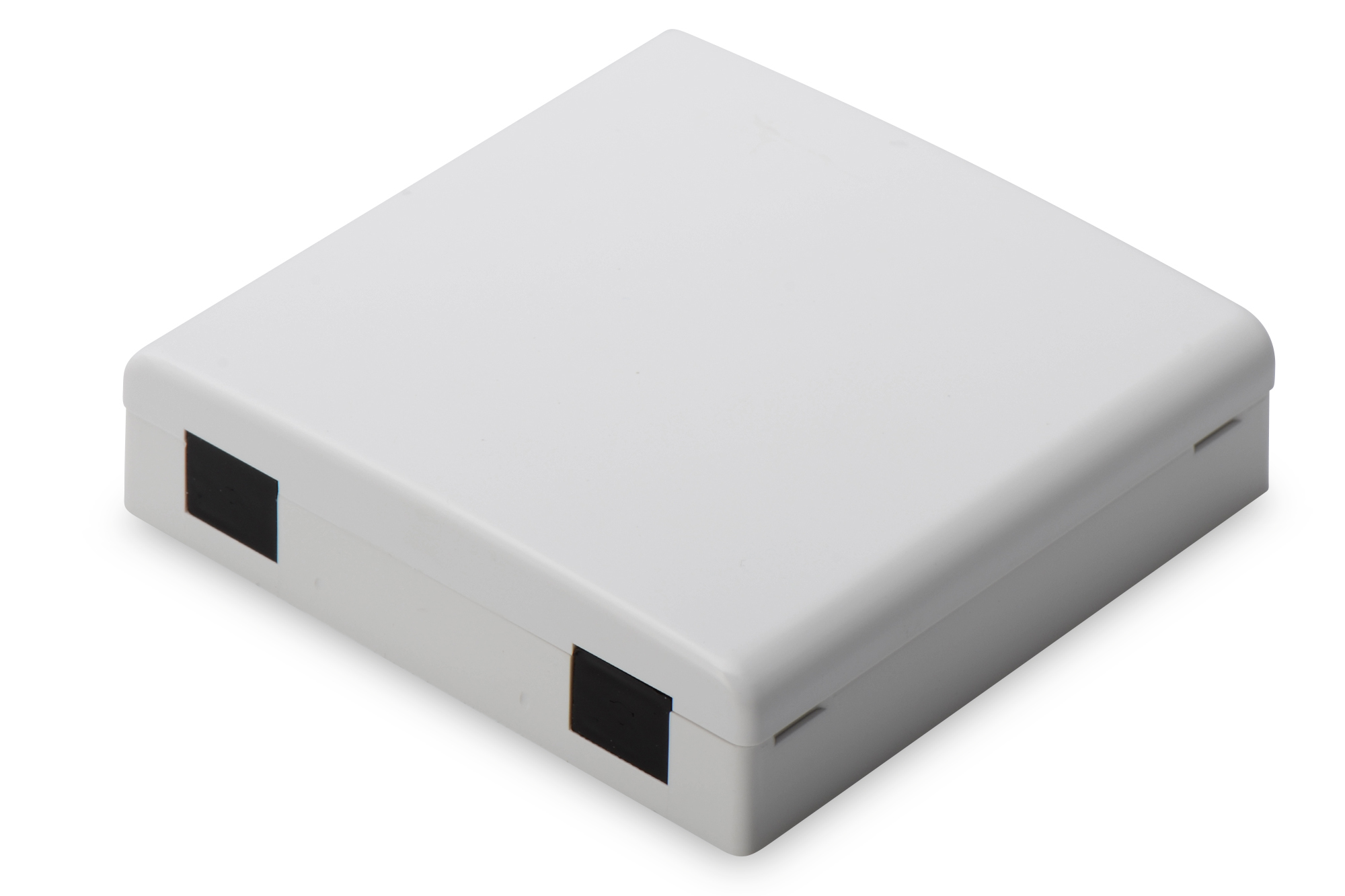 weiße box, Elektronikgehäuse, geöffnete Scharnier, kompakt, Kunststoff