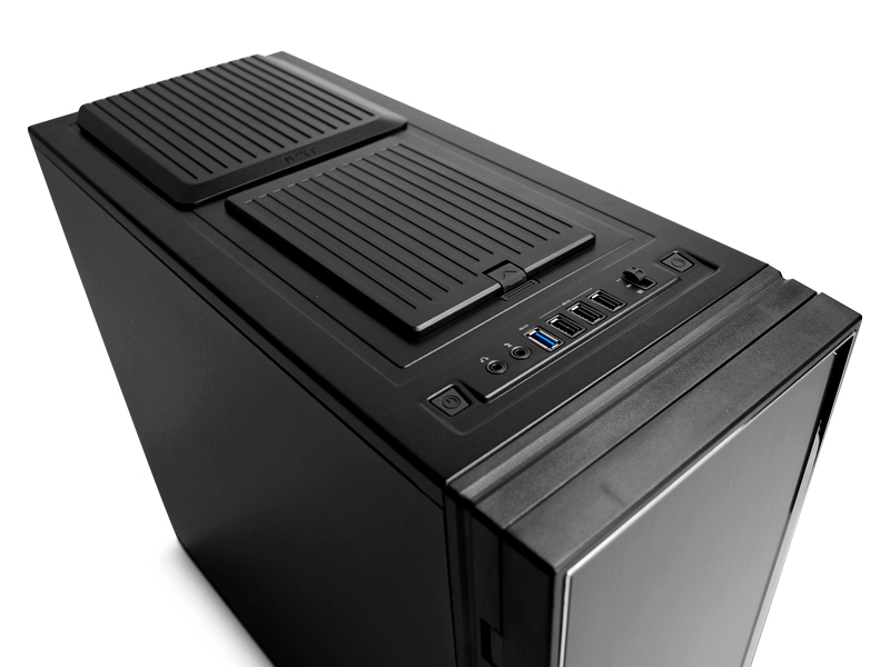 PC-Gaming, Turmgehäuse, Schwarz, Front-USB, kein Laufwerk