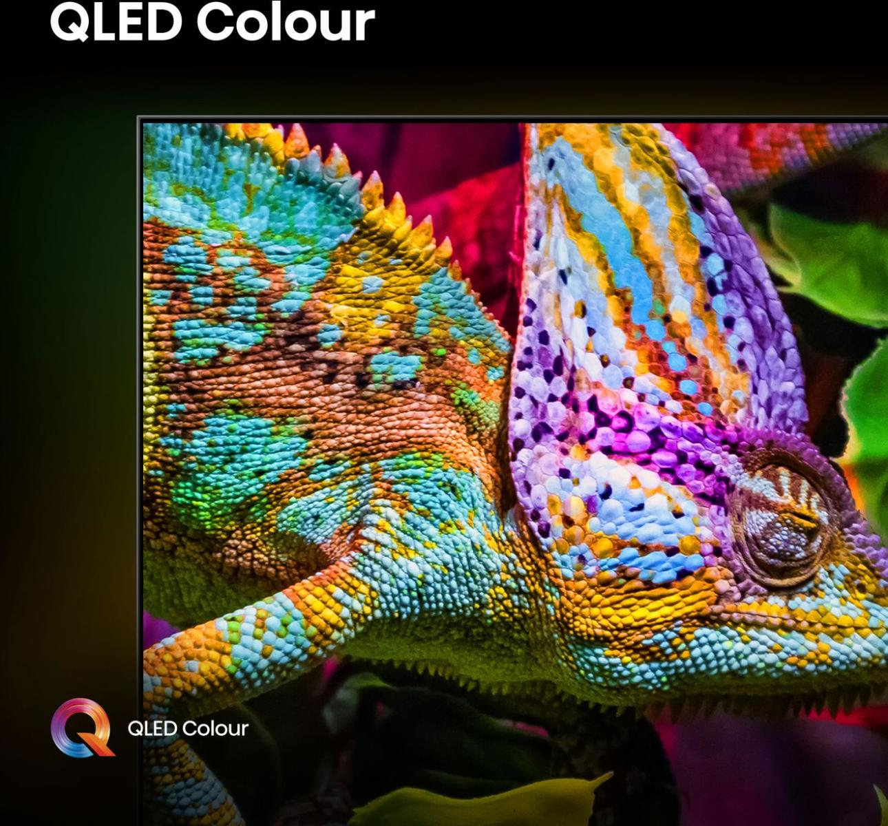 Chameleon, bunte Schuppen, Nahaufnahme, Textur, Displayrand