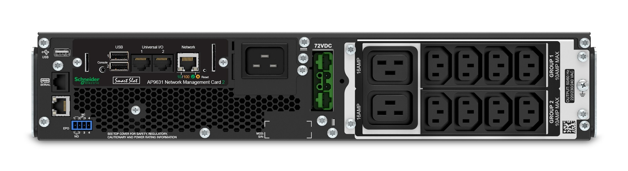 APC SRT2200RMXLI-NC - Smart-UPS SRT 2200VA RM 230V Network Card