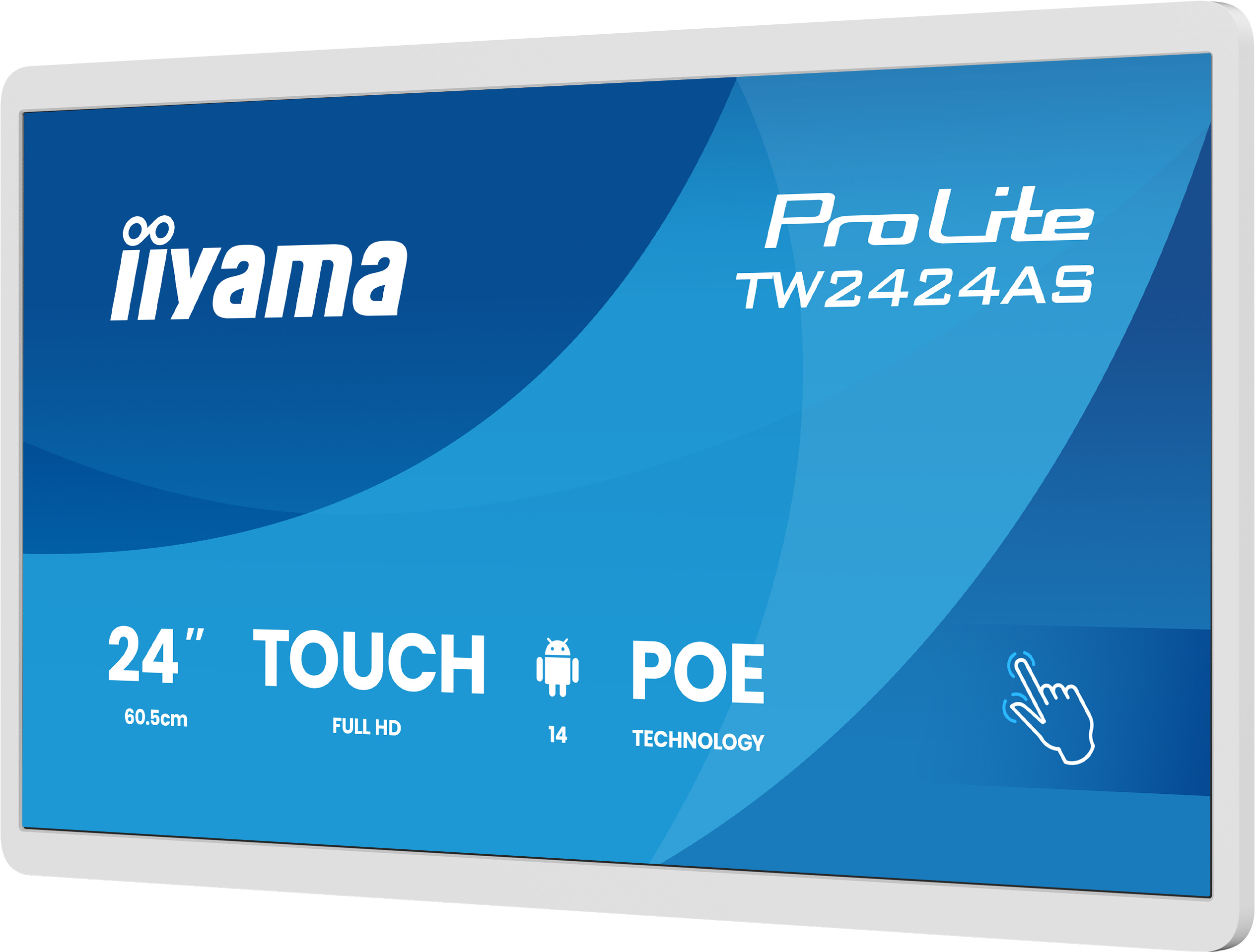 24 Zoll, Touch, Monitor, LED, POE-Technologie