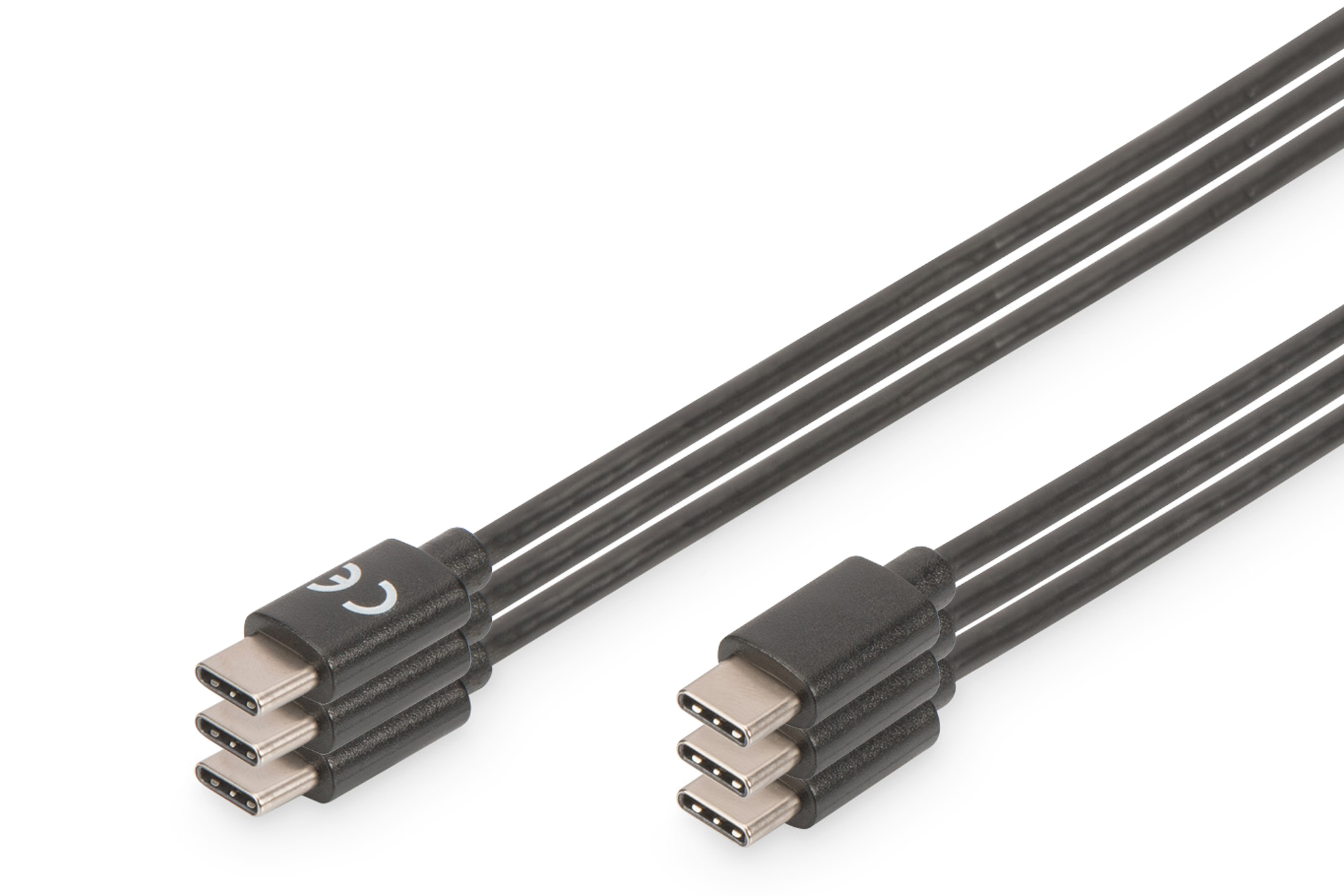DIGITUS USB Type-C Lade/Datenkabel set, Typ C M/M 1,0m
