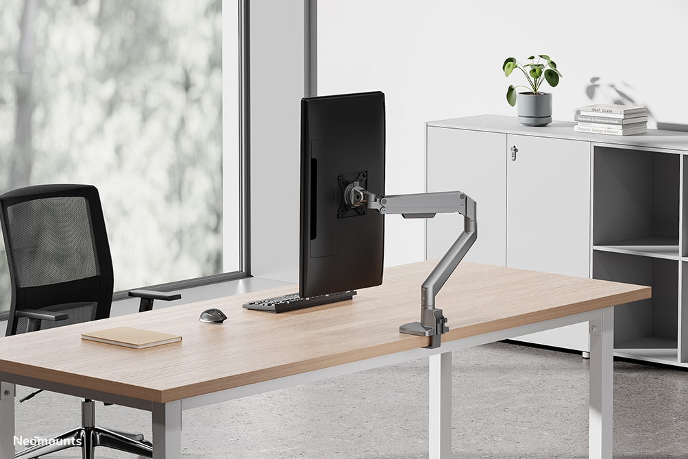 monitor arm, desk setup, ergonomic, Office desk, computer monitor