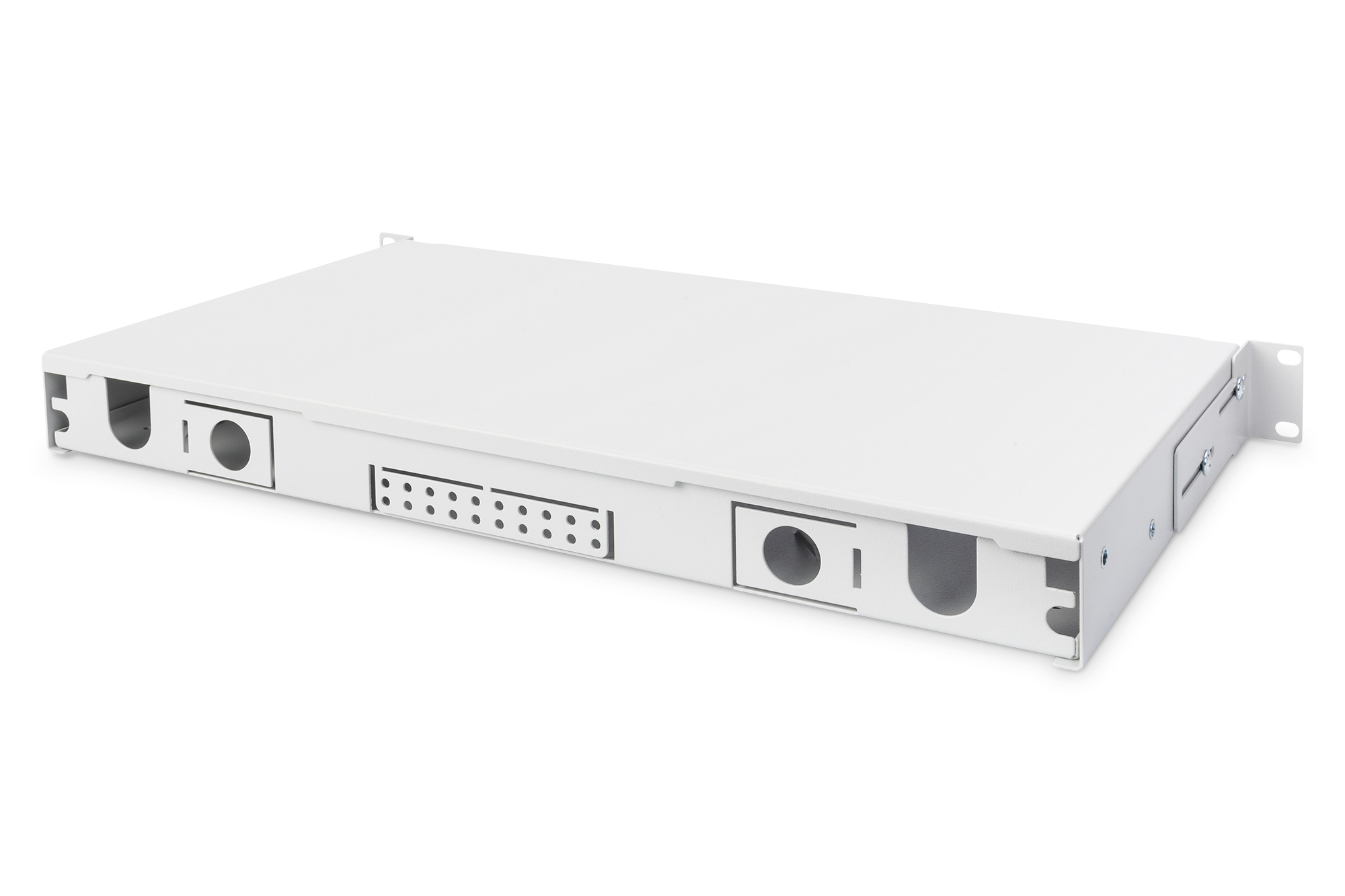DIGITUS DN-96200-QL Glasfaser Spleißbox mit Schnellverschluss, ausziehbar