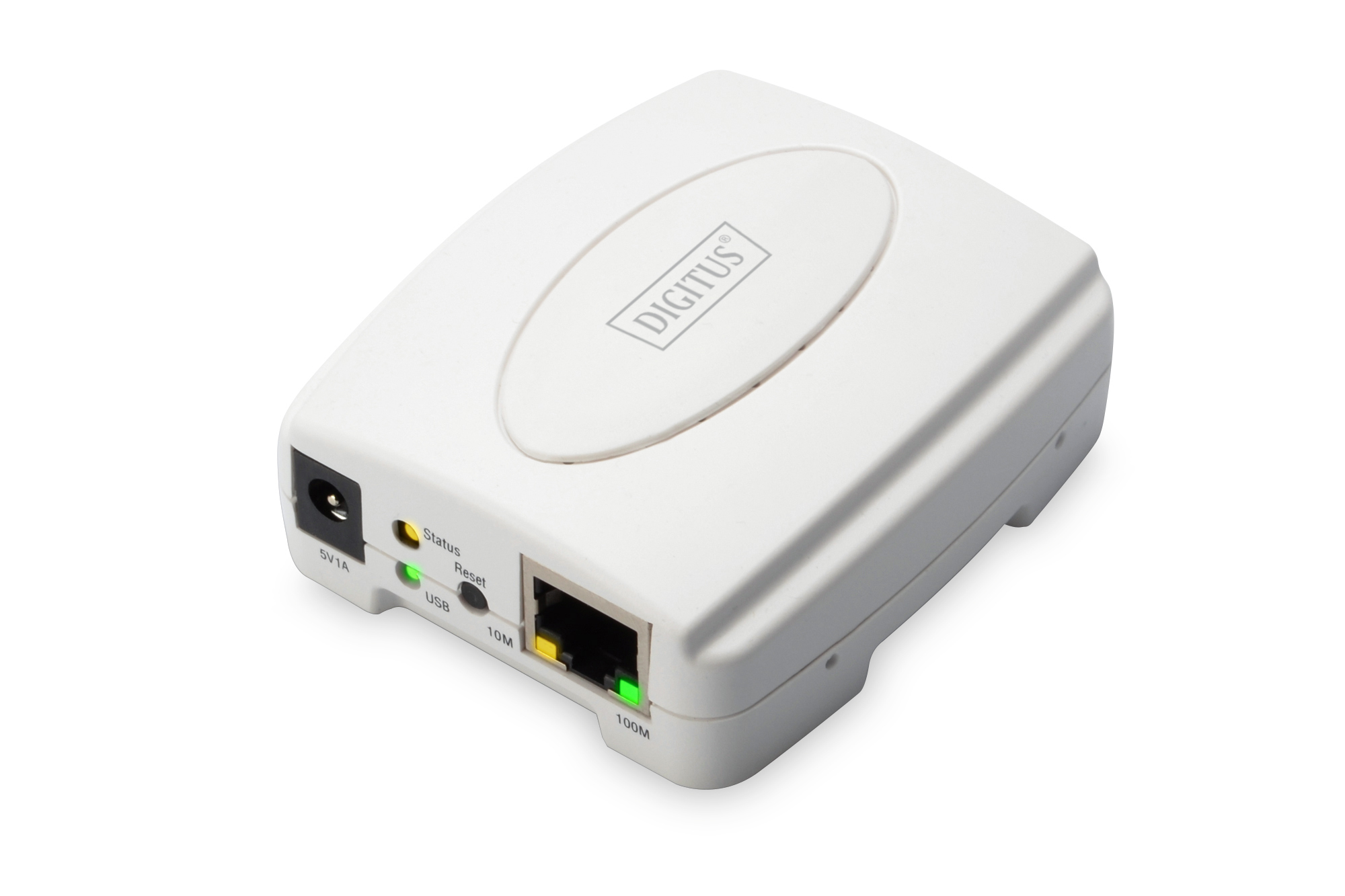 DIGITUS Fast Ethernet Print Server, USB 2.0