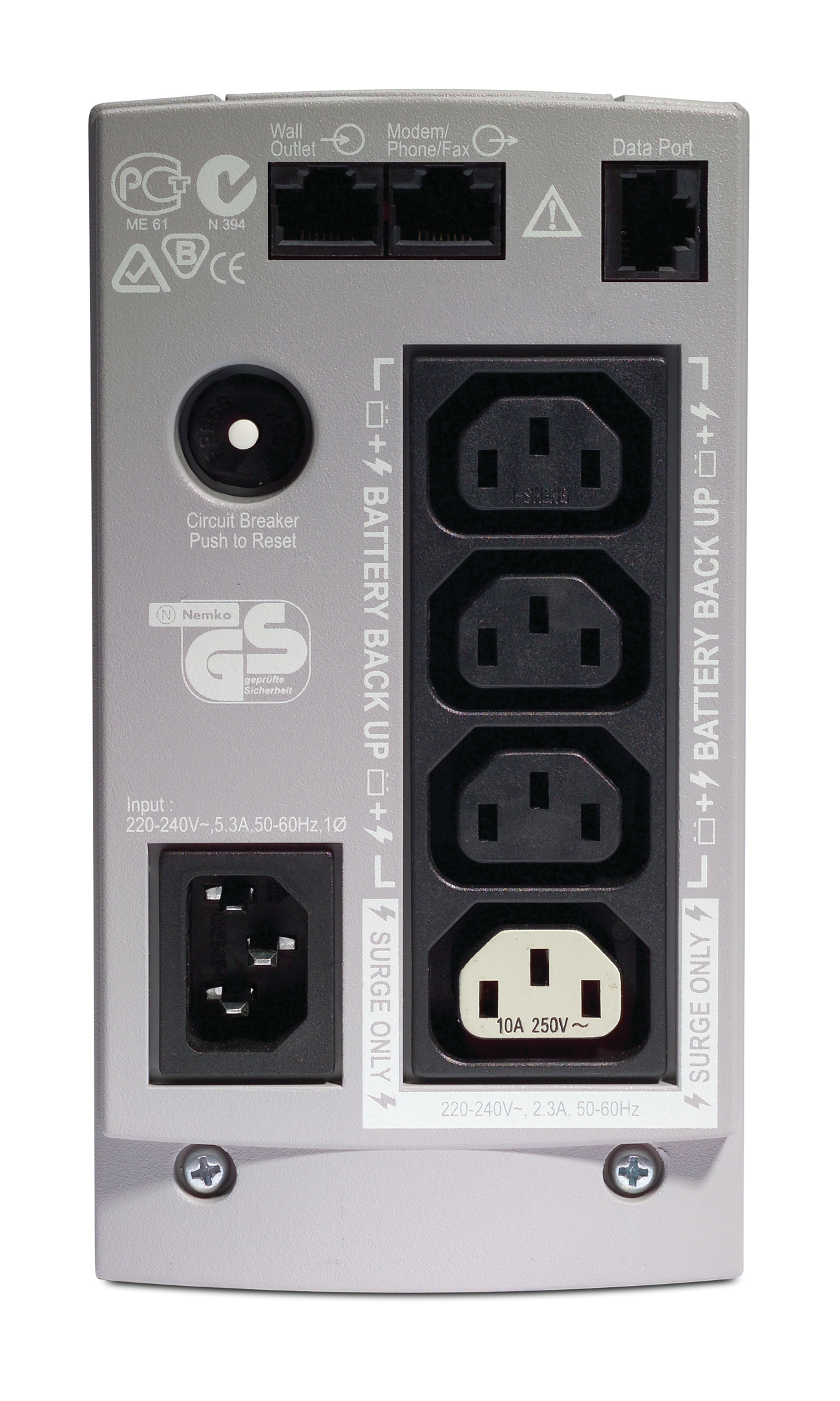 USV, Powerversorgung, Batterie-Backup, NEMA-Steckdose, Eingang 220-240V