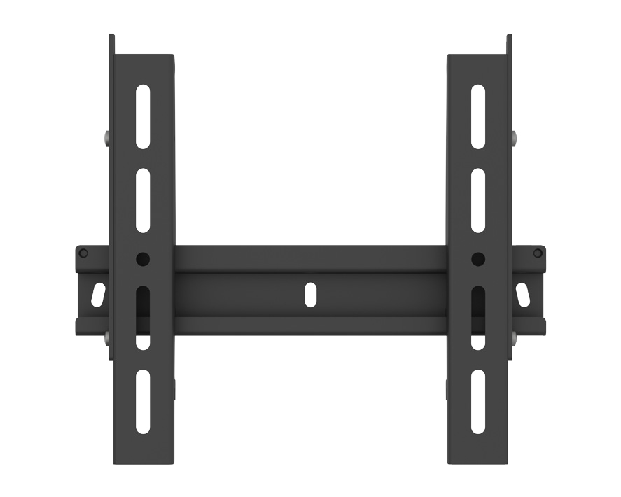 TV-Wandhalterung, Metall, Schwarz, Wandmontage, Langlöcher