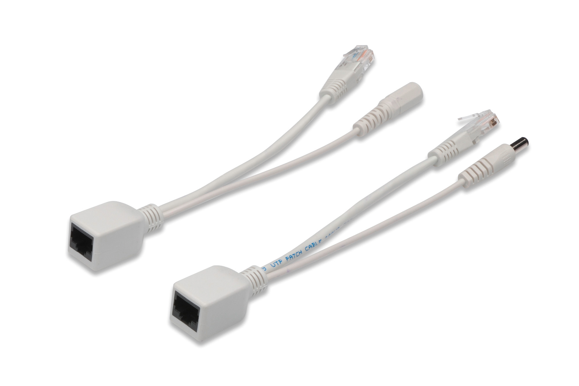 DIGITUS DN-95001 Passiv PoE-Kabelset, Splitter + Injektor Kabel, Rauchrohr, Elektronik