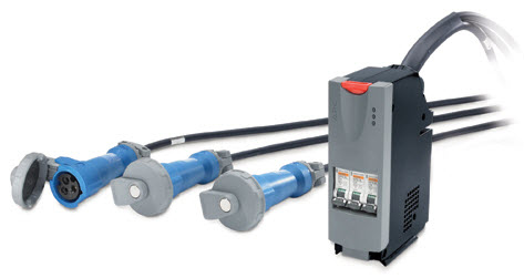 APC PDM1332IEC-3P - IT Power Distribution Module 3x1 Pole 3 Wire 32A 3xIEC309 300cm, 360cm, 420cm