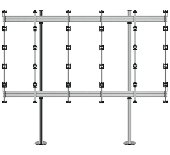 B-TECH SYSTEM X - Bolt-Down Stand for INFiLED WP Series 5x5 DVLED Videowalls BT93INFWP-B-5X5/BB Badezimmer, Drinnen, Zimmer, Duscharmatur