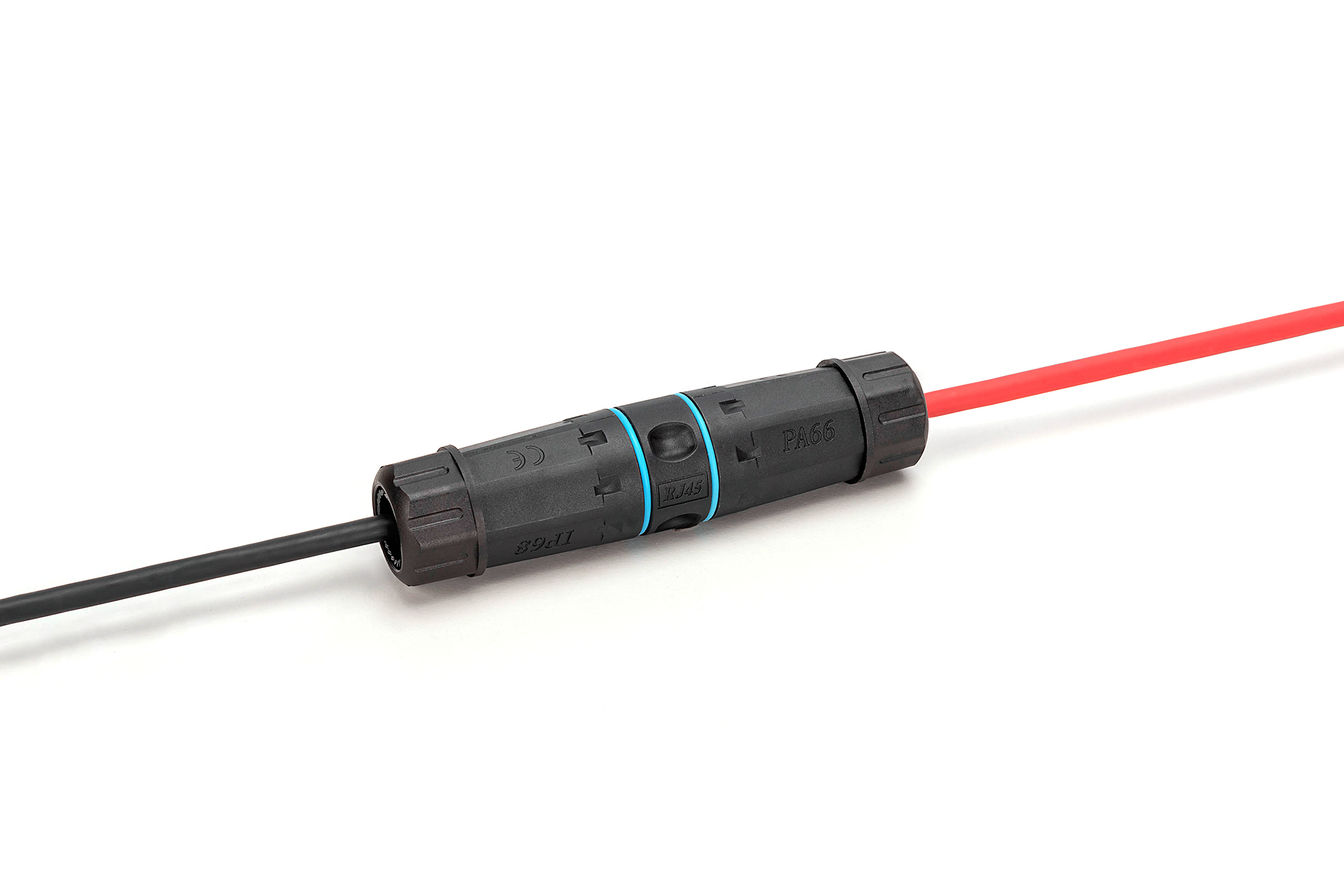 DIGITUS DN-93905-OD, CAT 6A Außenanschluss, Schutzart IP68 RJ45 zu RJ45 Verbindung Licht, Gerät, Schraubenzieher, Werkzeug
