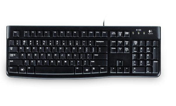 Logitech Tastatur K120, schwarz
