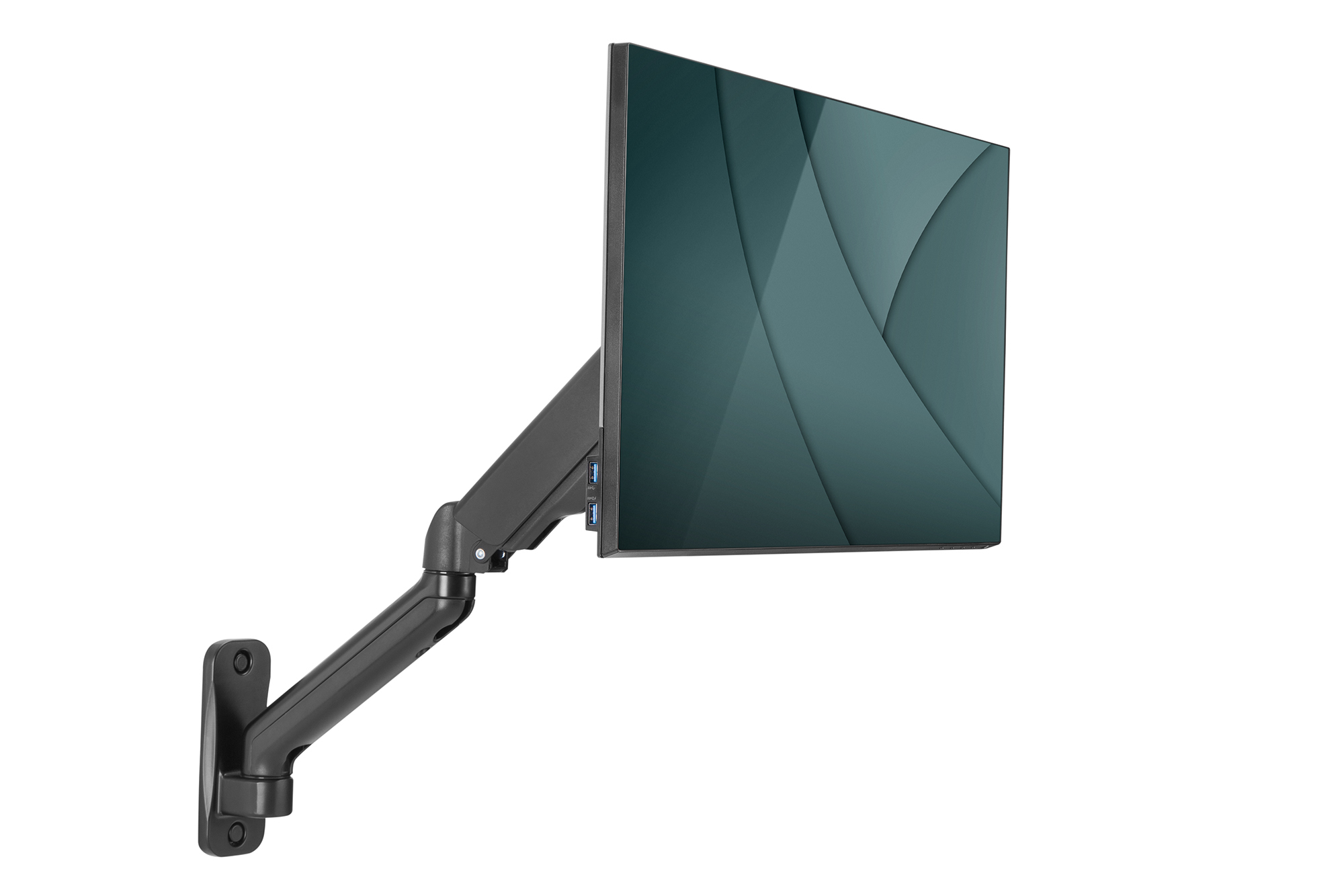 DIGITUS DA-90425 Universelle Monitor-Wandhalterung mit Gasdruckfeder und Schwenkarm