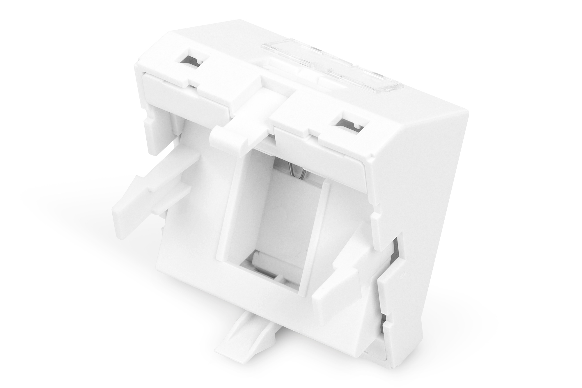 einbau-rahmen, elektronikkonnektor, weiss, plastik, modul