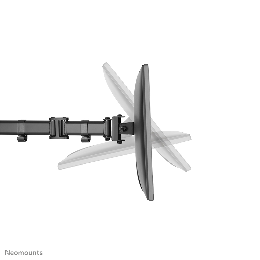 Neomounts Select Flachbild Tischhalterung - Klemme /Bolzen - 8 kg - 25,4 cm (10") - 68,6 cm (27") - 100 x 100 mm - Schwarz