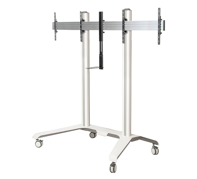 B-TECH Twin Screen VC Trolley with Webcam Shelf for 56-65" Displays BT8516/W B-TECH Twin Screen VC Trolley with Webcam Shelf for 56-65" Displays BT8516/W