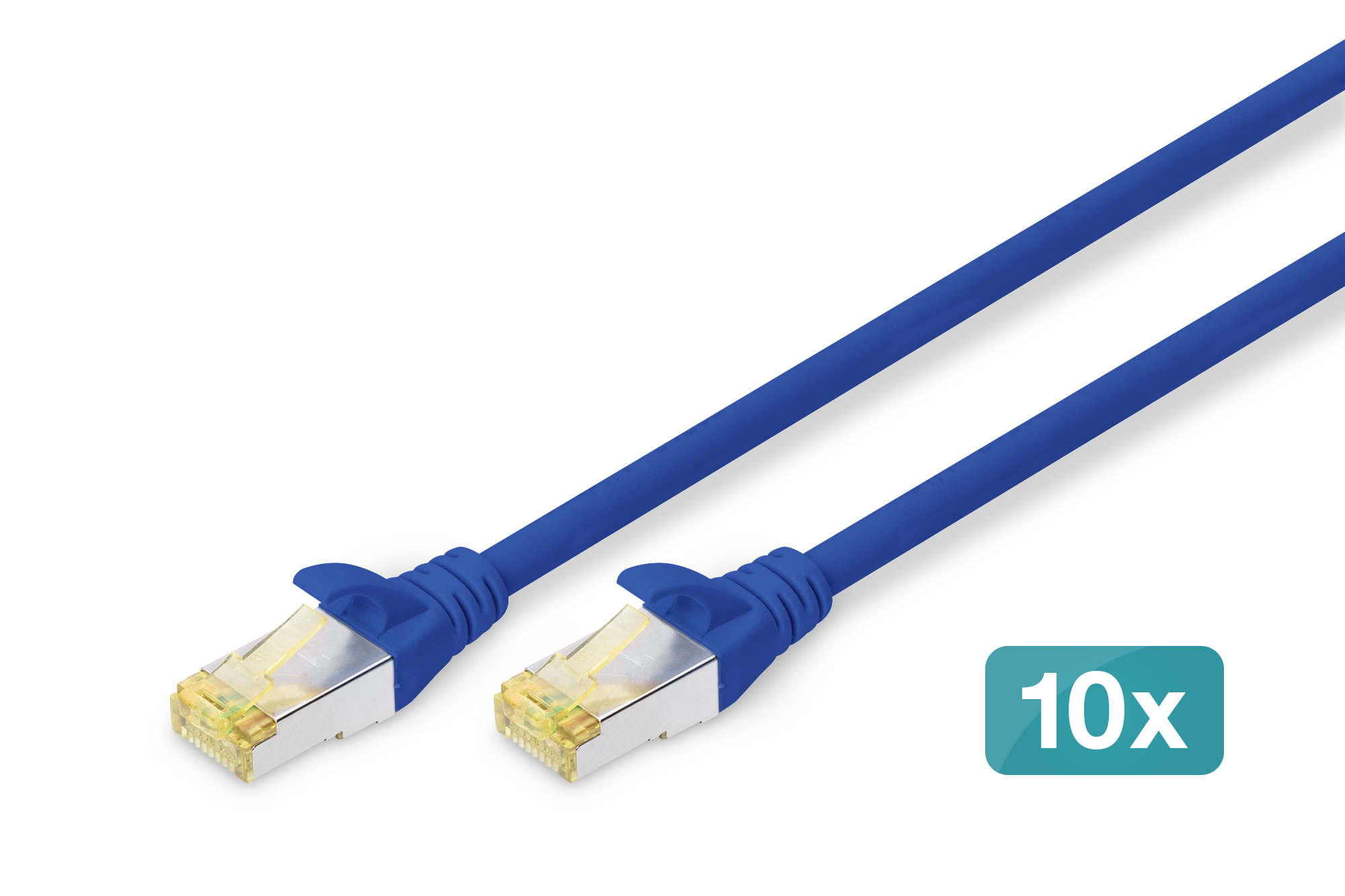 DIGITUS DK-1644-A-0025-B-10 CAT 6A S/FTP Patchkabel, 10 Stück DIGITUS DK-1644-A-0025-B-10 CAT 6A S/FTP Patchkabel, 10 Stück