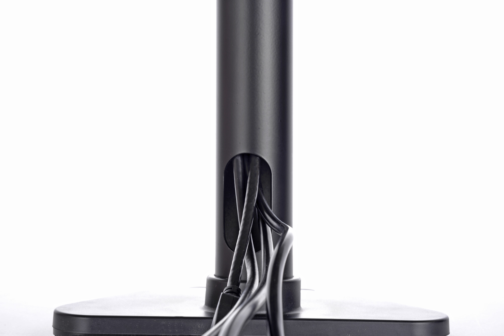 lampe, basis, kabel, schwarz, stange