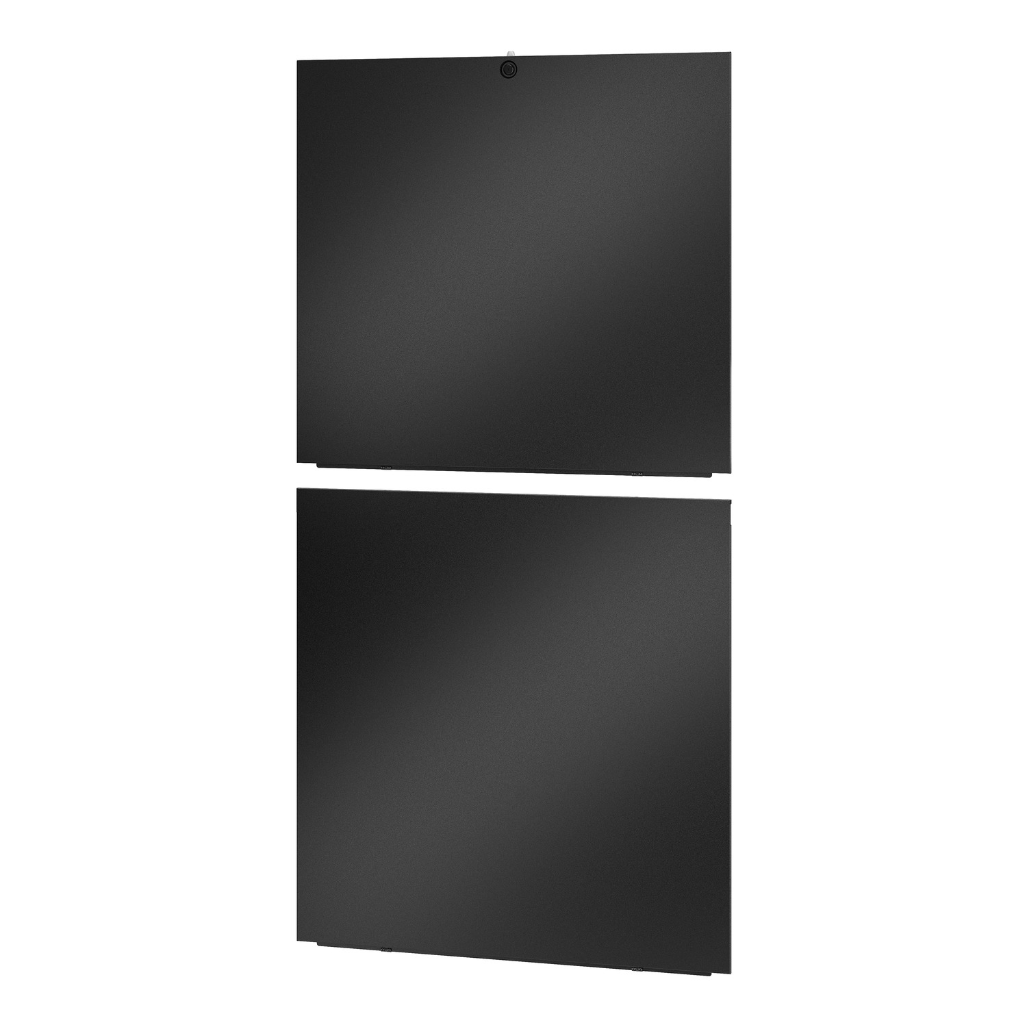Schwarze Paneel, Wandpaneel, Monolithisches Design, Aluminium/Metalloptik, Glanzlos matt