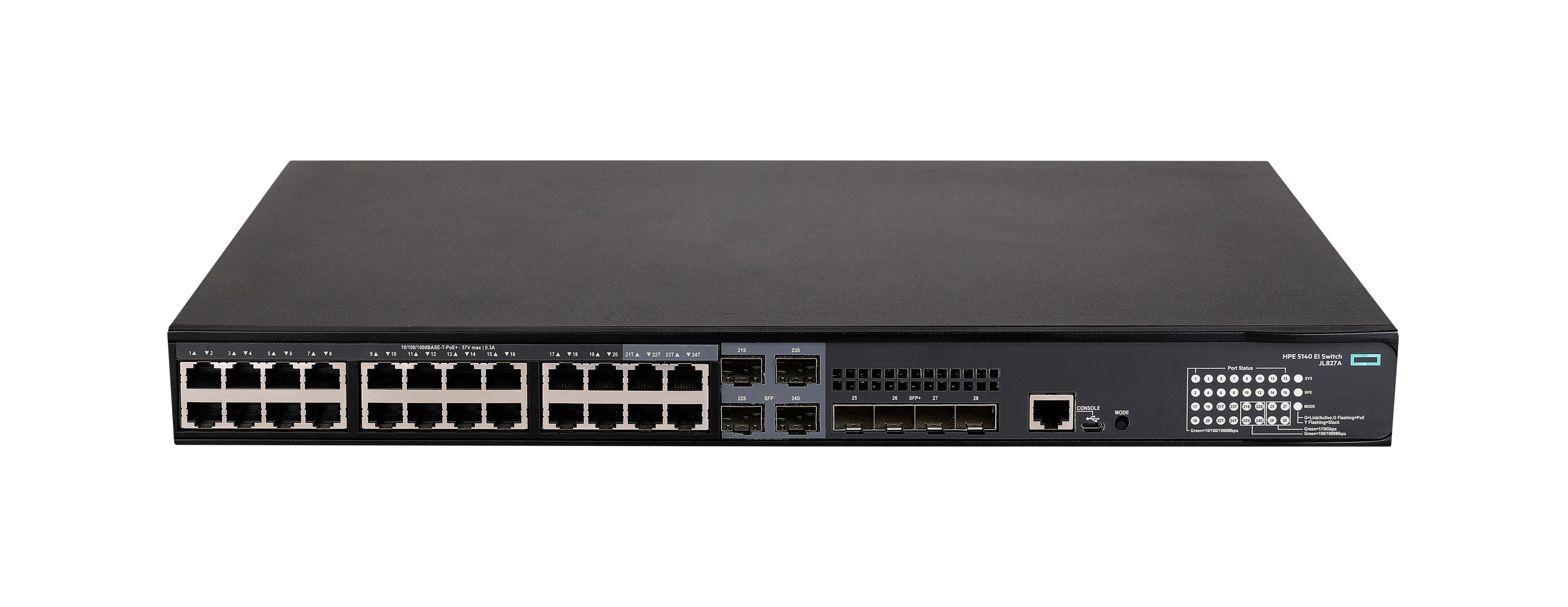 HPE Switch JL827A FlexNetwork 5140 24G PoE+ 4SFP+ EI - Switch Elektronik, Hardware, Computerausrüstung
