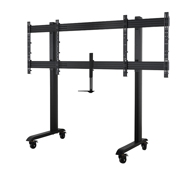 B-TECH SYSTEM X - XL Twin Screen VC Trolley with Webcam Shelf for 75" Displays BT8517/B B-TECH SYSTEM X - XL Twin Screen VC Trolley with Webcam Shelf for 75" Displays BT8517/B
