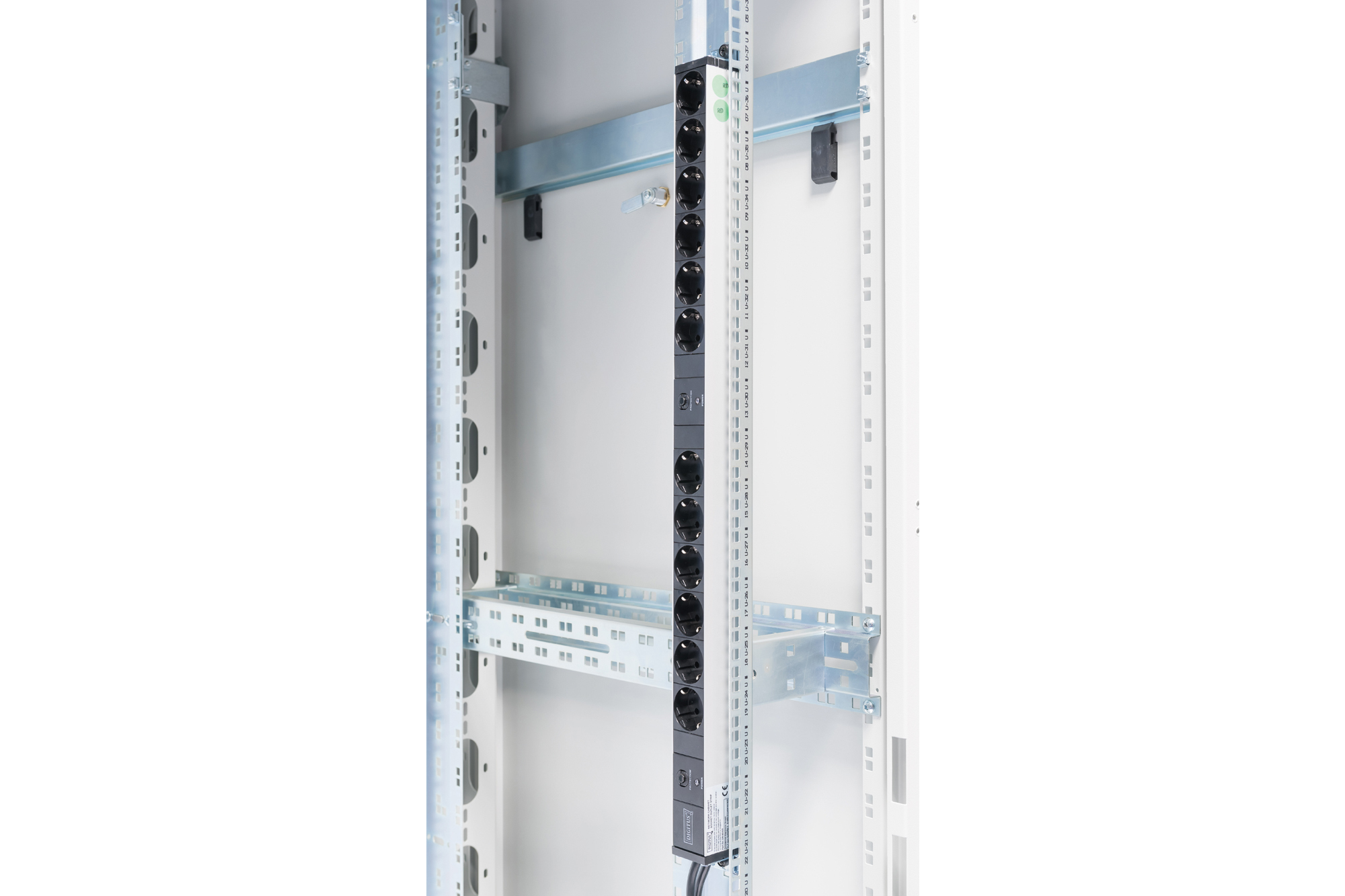 Rack, elektrische Schalttafel, DIN-Schiene, Server-Schrank, Sicherungsschalter
