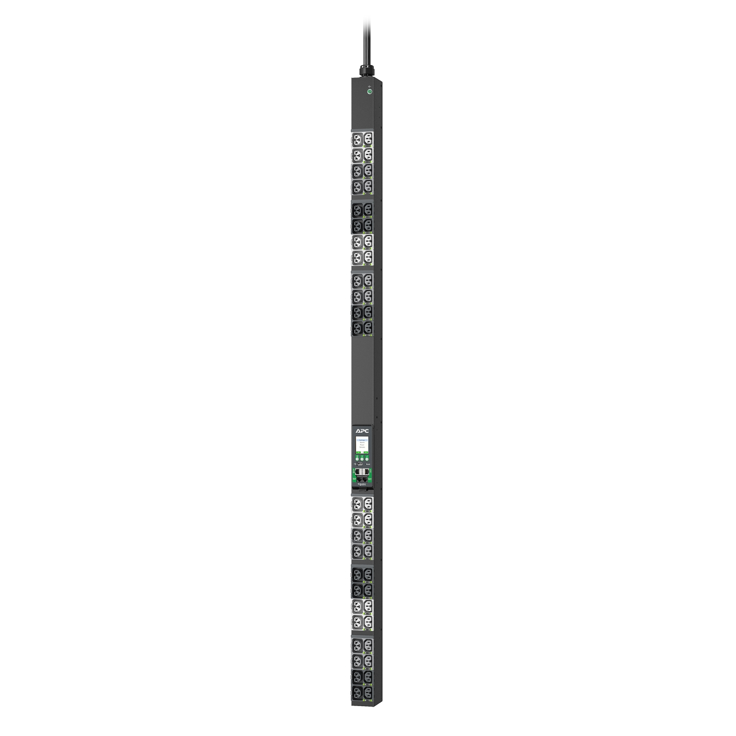 APC APDU10250SM - NetShelter Rack PDU Advanced, Switched Metered Outlet, 11.5kW, 3PH, 415V, 20A, 520P6, 48 Outlet APC APDU10250SM - NetShelter Rack PDU Advanced, Switched Metered Outlet, 11.5kW, 3PH, 415V, 20A, 520P6, 48 Outlet