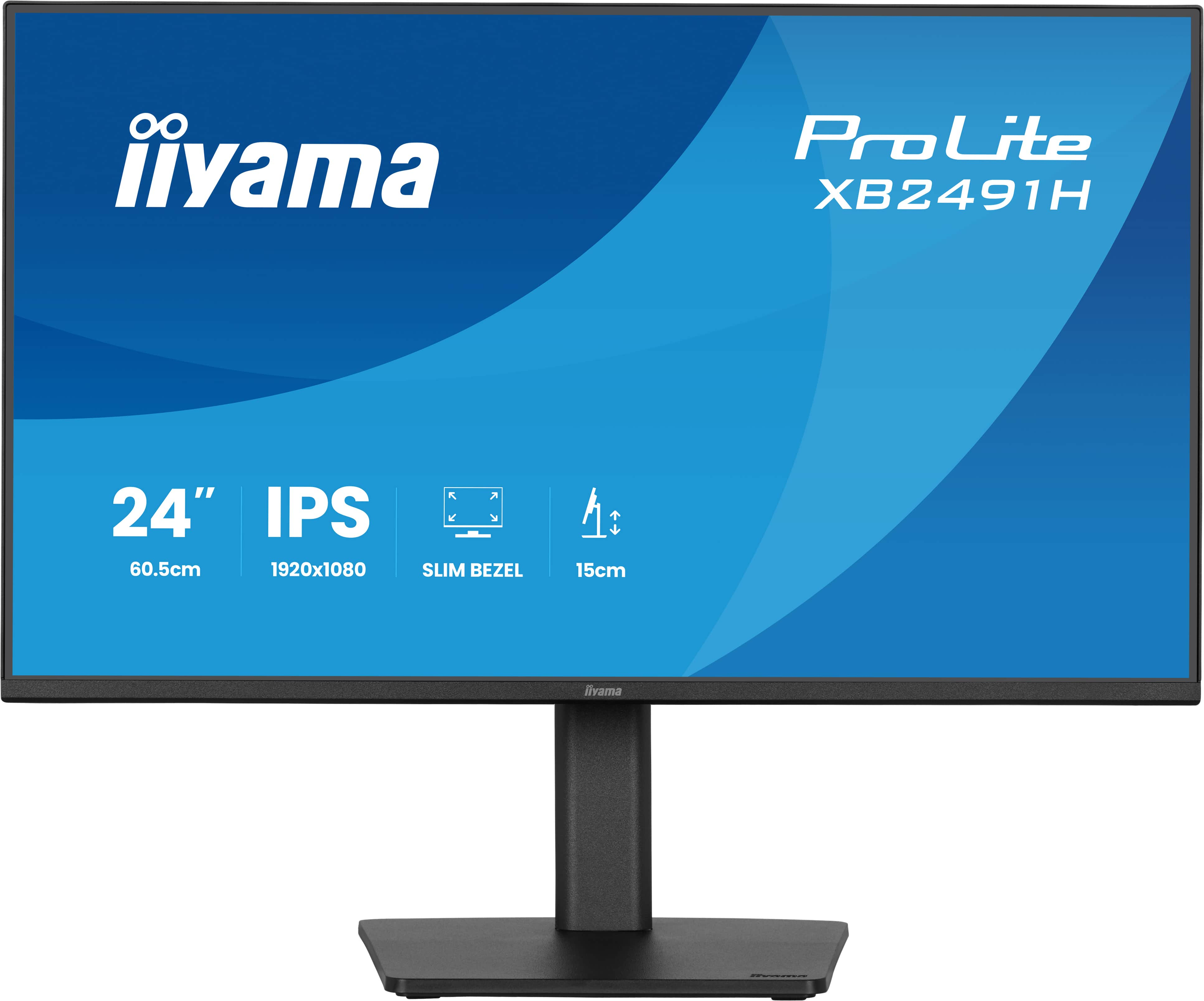 Monitor, 24 Zoll, IPS, Schmale Rahmen, LED-Monitor