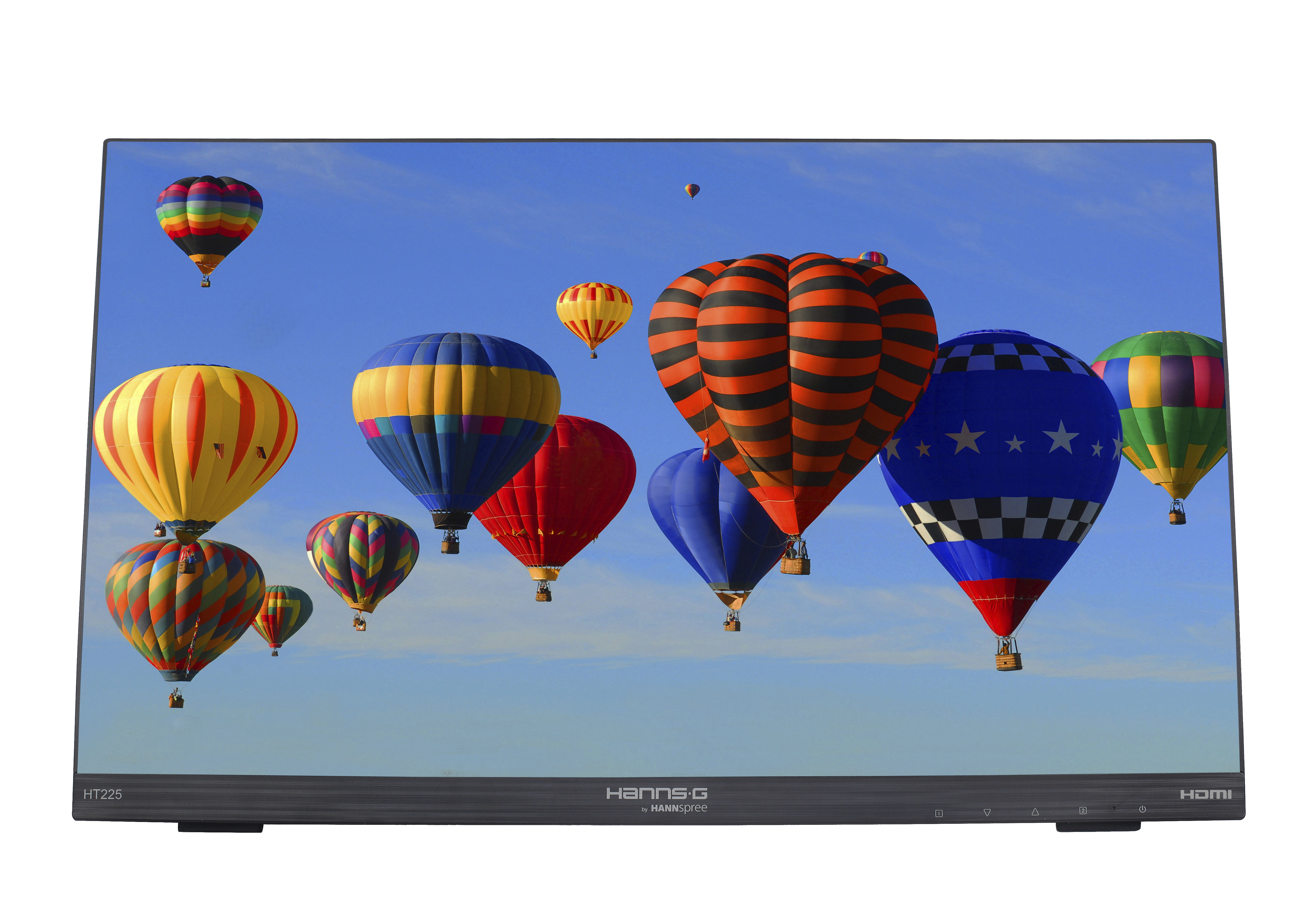 Computerbildschirm, Flachbildschirm, schwarzes Gehäuse, HDMI-Anschluss, 22 Zoll